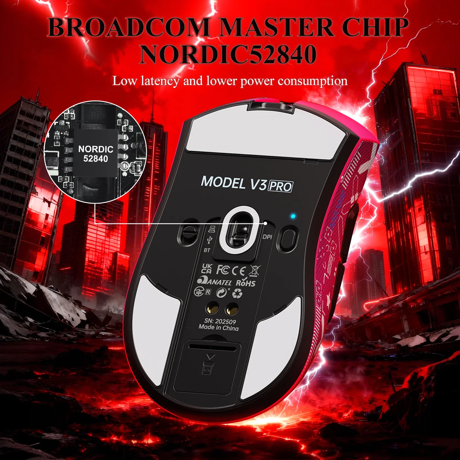 ATTACK SHARK V3PRO Ultra-Light Tri-Mode Gaming Mouse with Charging Dock - Image 51