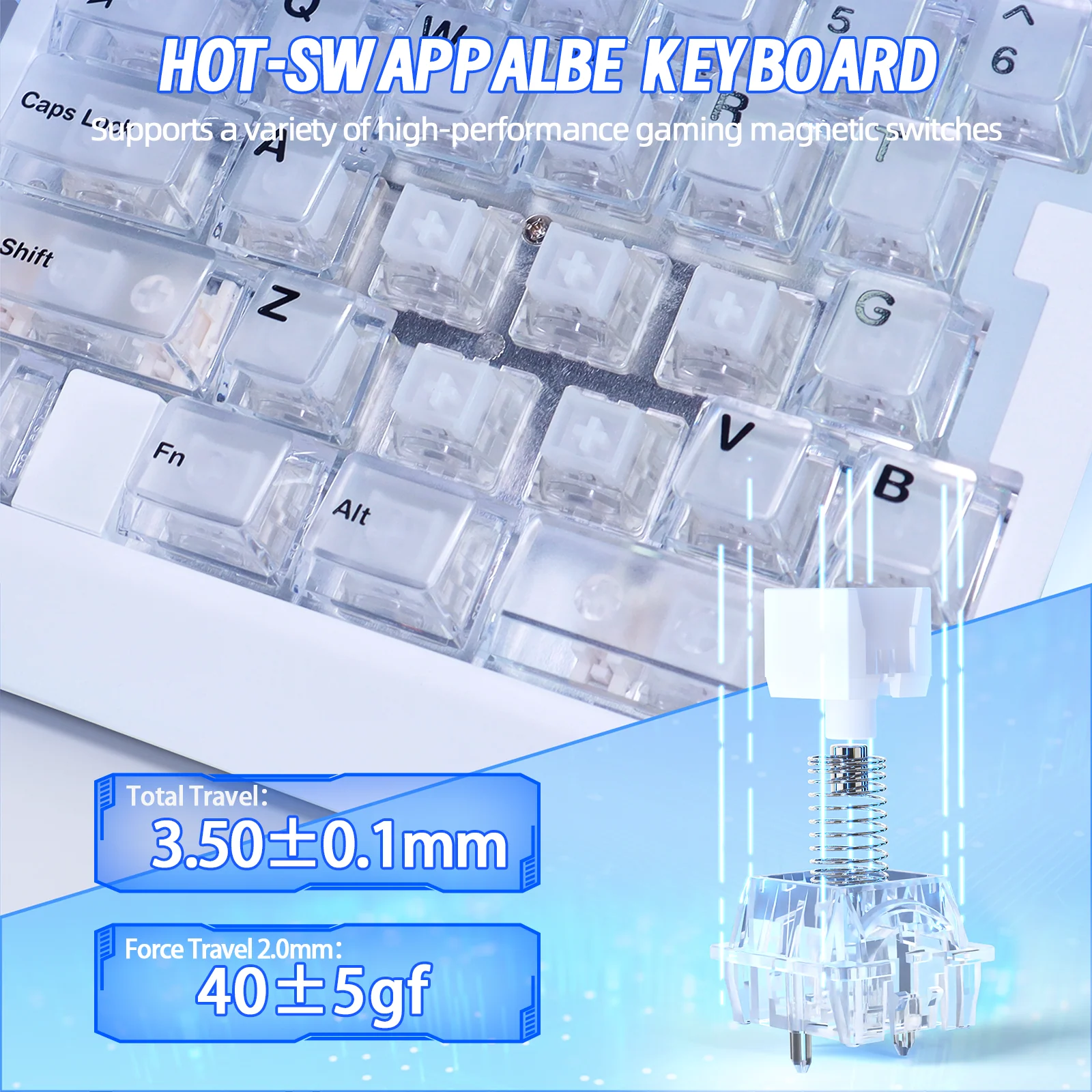 ATTACK SHARK X AJAZZ AK029 Wired One-Handed Gaming Keyboard - Image 23