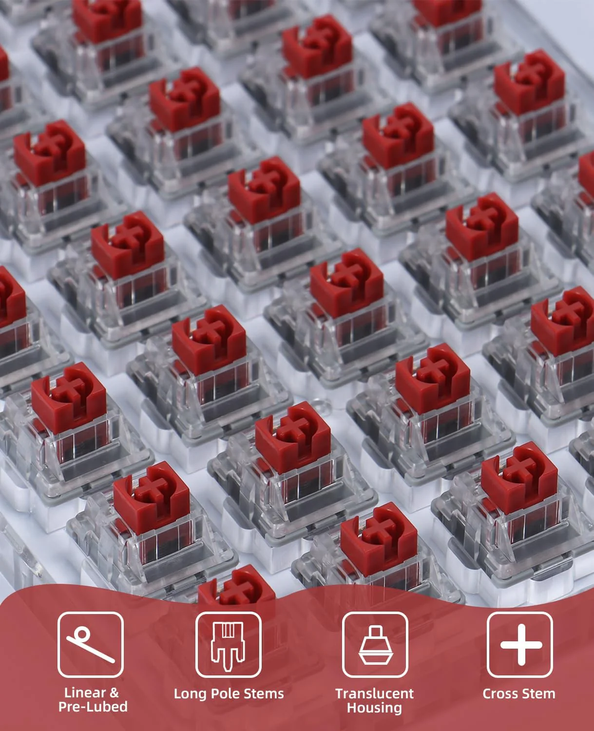 ATTACK SHARK x AJAZZ AS Switches Set (45PCs) - Image 5