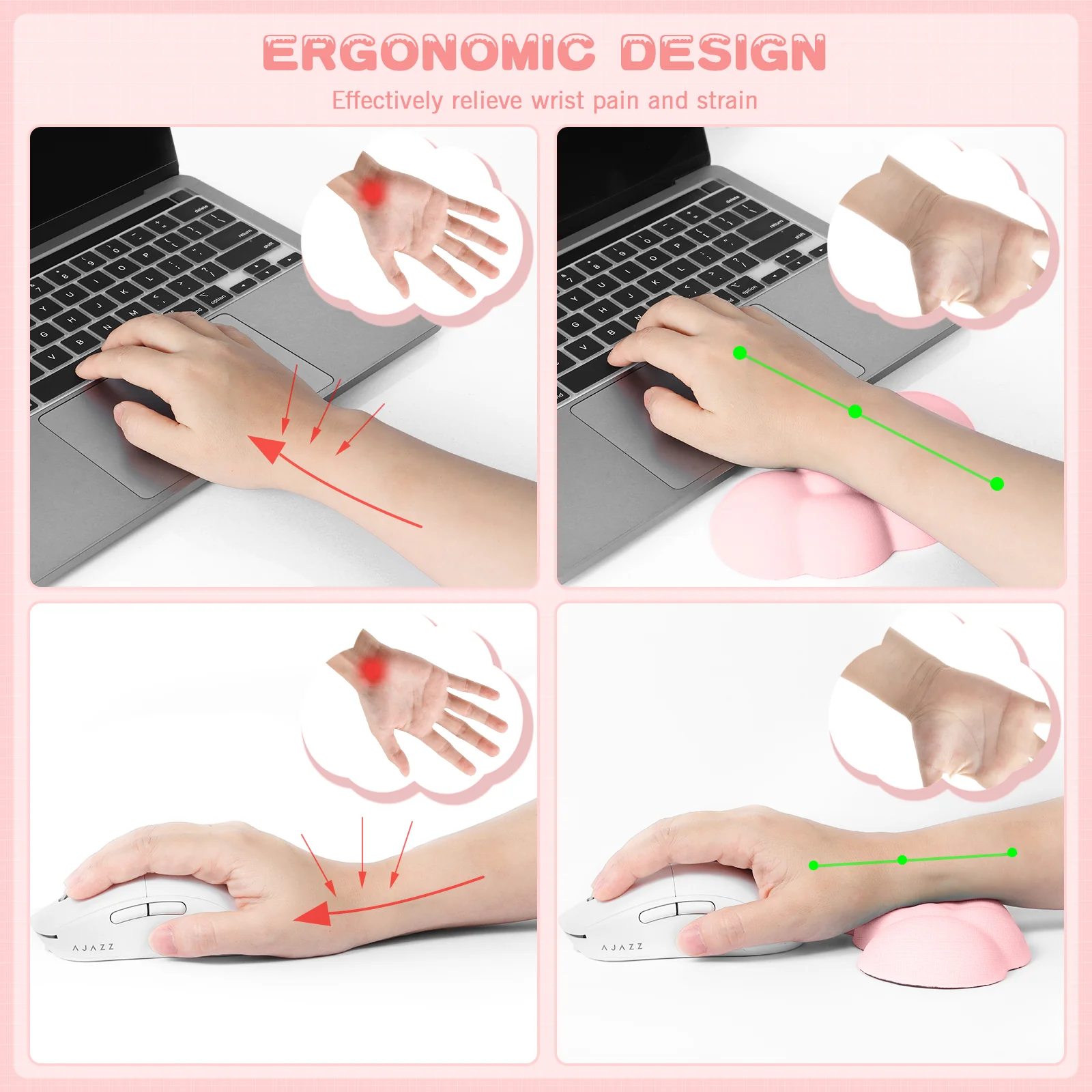 ATTACK SHARK X MAMBASNAKE Cloud Mouse Wrist Rest - Image 28