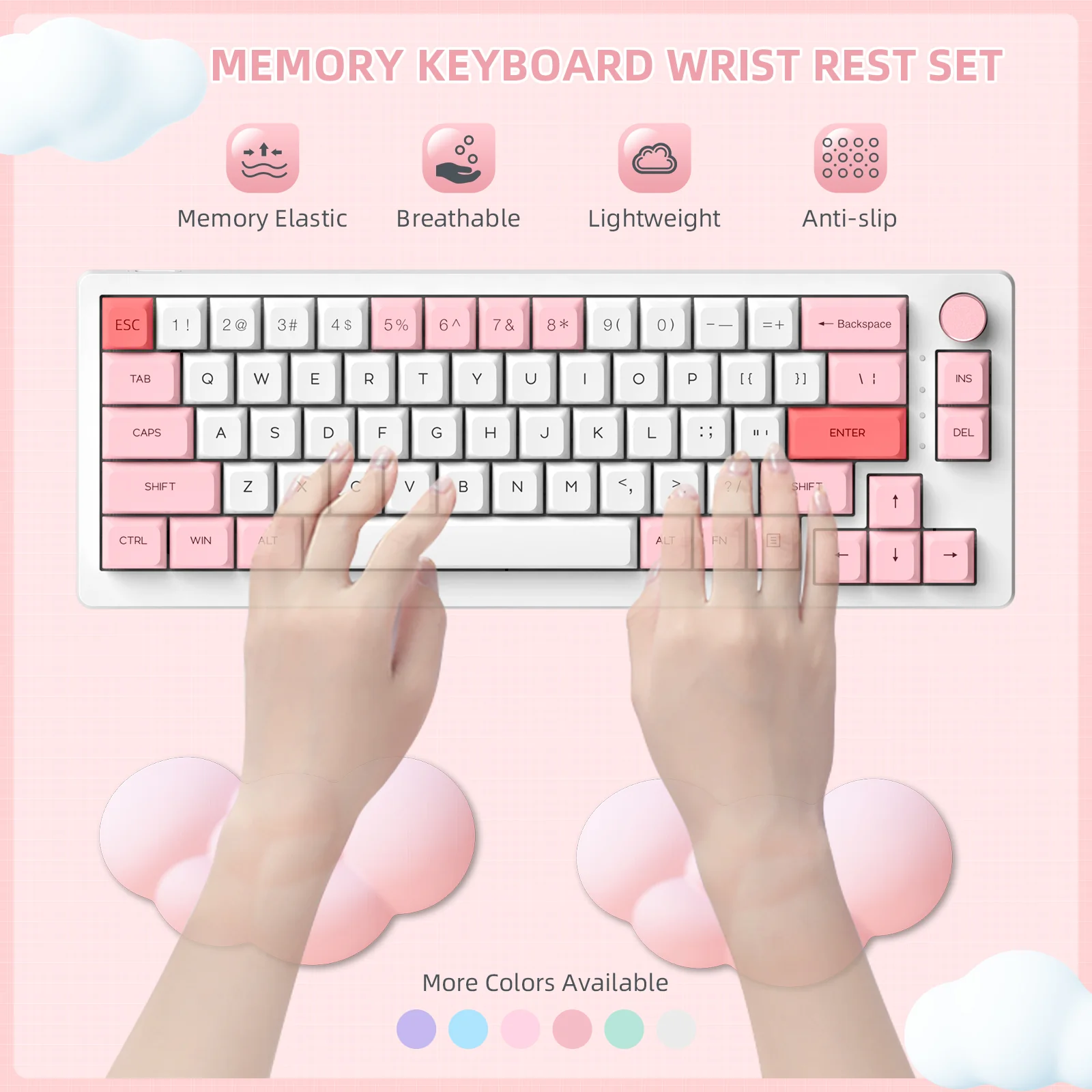 ATTACK SHARK X MAMBASNAKE Cloud Mouse Wrist Rest - Image 30