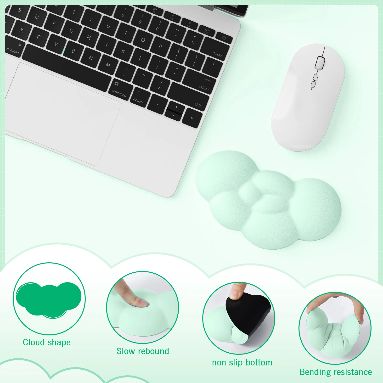 ATTACK SHARK X MAMBASNAKE Cloud Mouse Wrist Rest - Image 35
