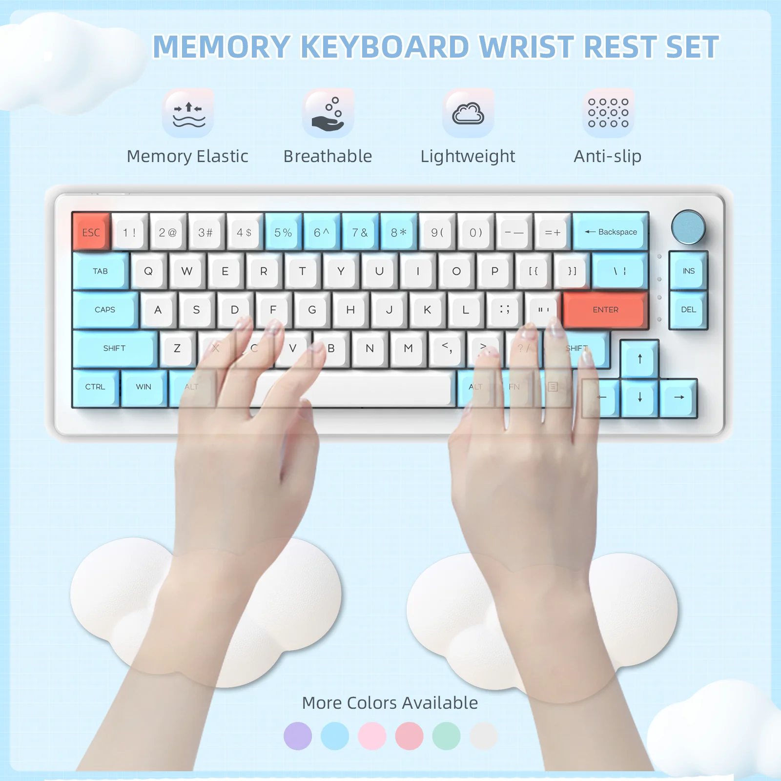 ATTACK SHARK X MAMBASNAKE Cloud Mouse Wrist Rest - Image 6
