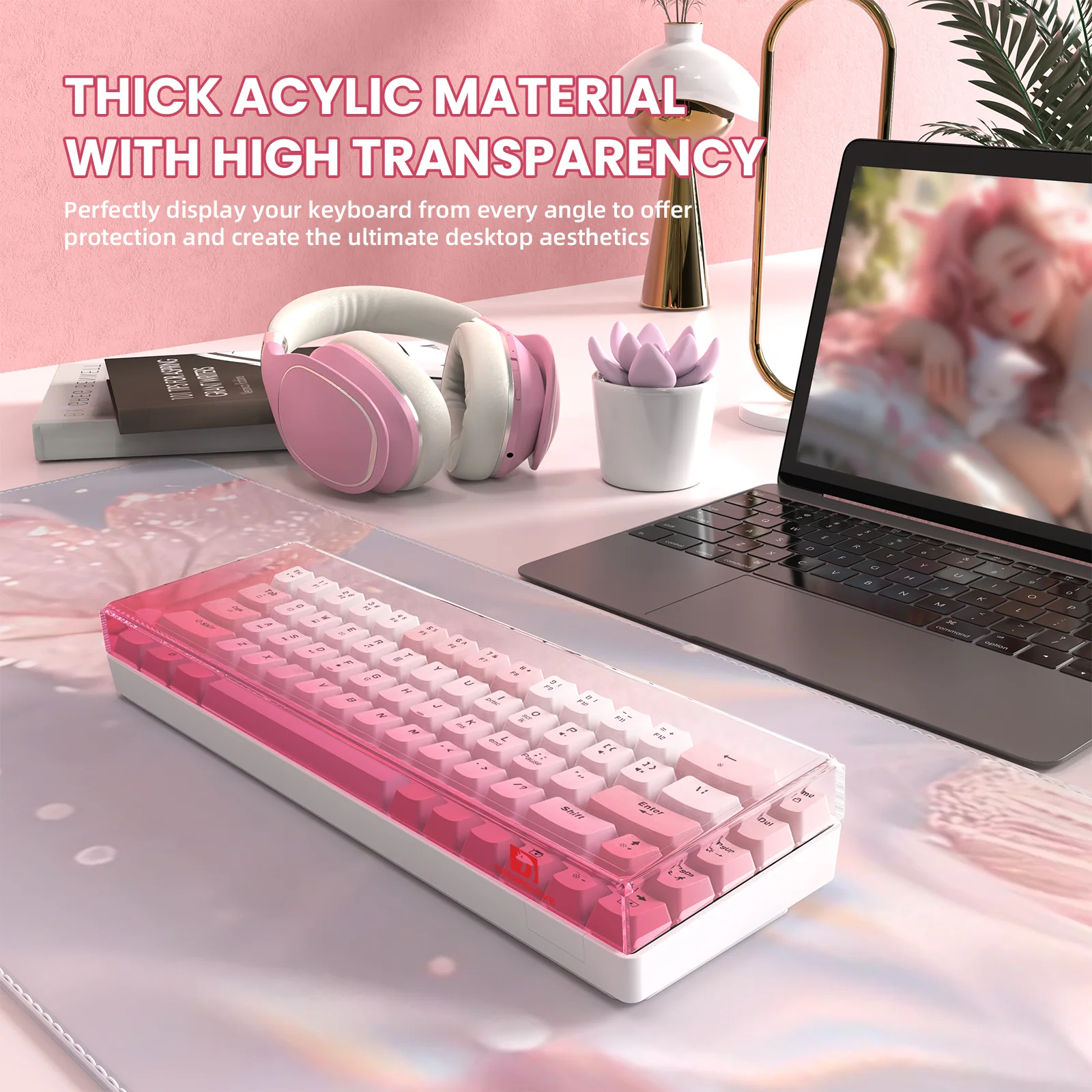 ATTACK SHARK x MAMBASNAKE 68-Key Keyboard Cover Fade Color - Image 10