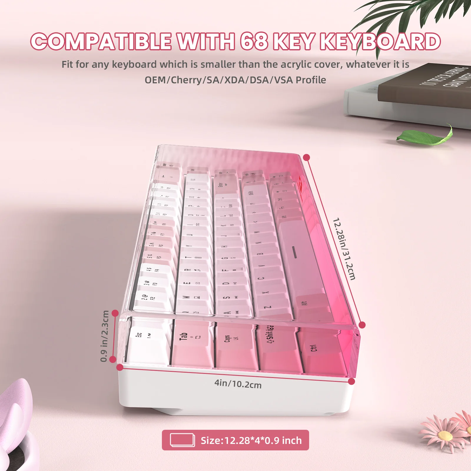 ATTACK SHARK x MAMBASNAKE 68-Key Keyboard Cover Fade Color - Image 12