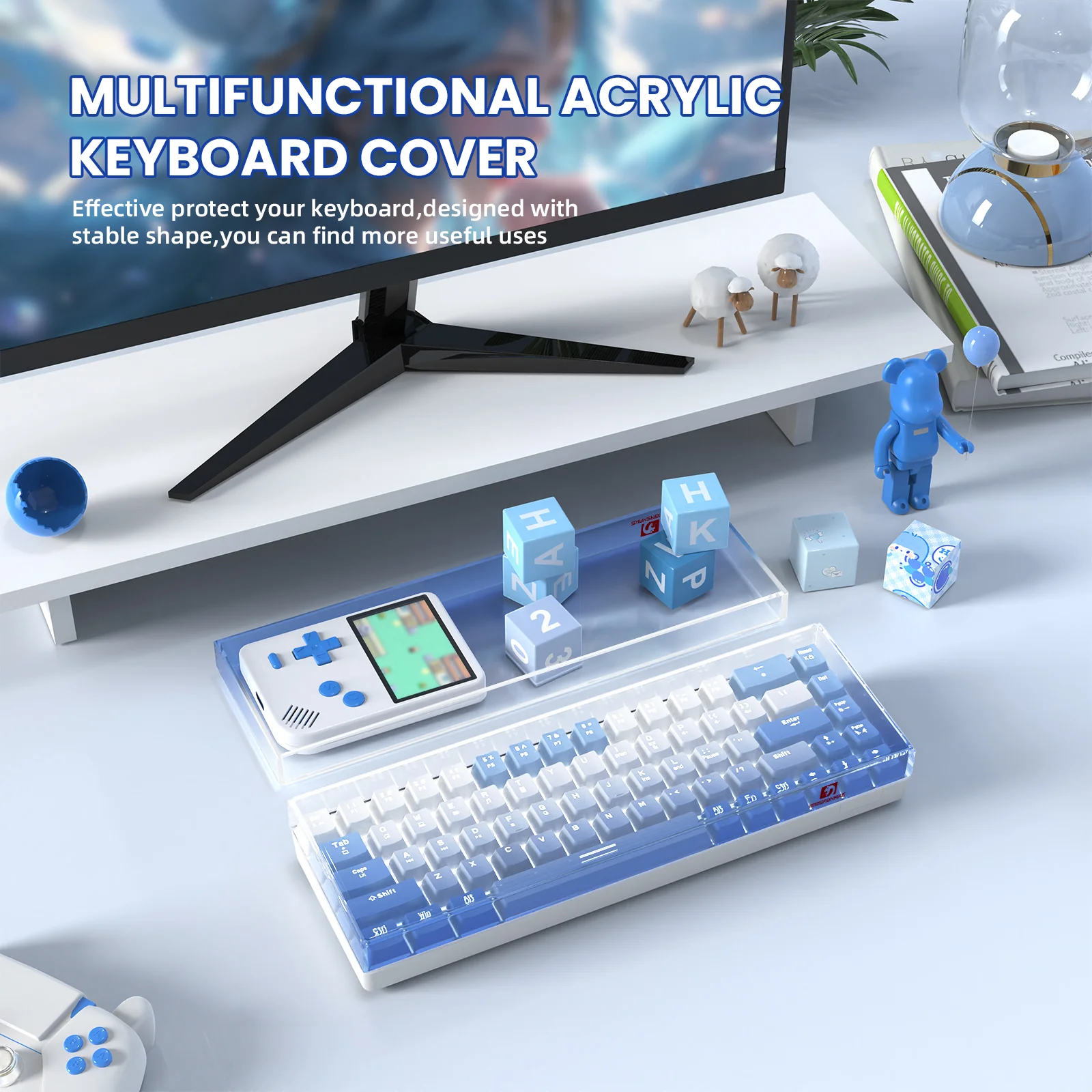 ATTACK SHARK x MAMBASNAKE 68-Key Keyboard Cover Fade Color - Image 7