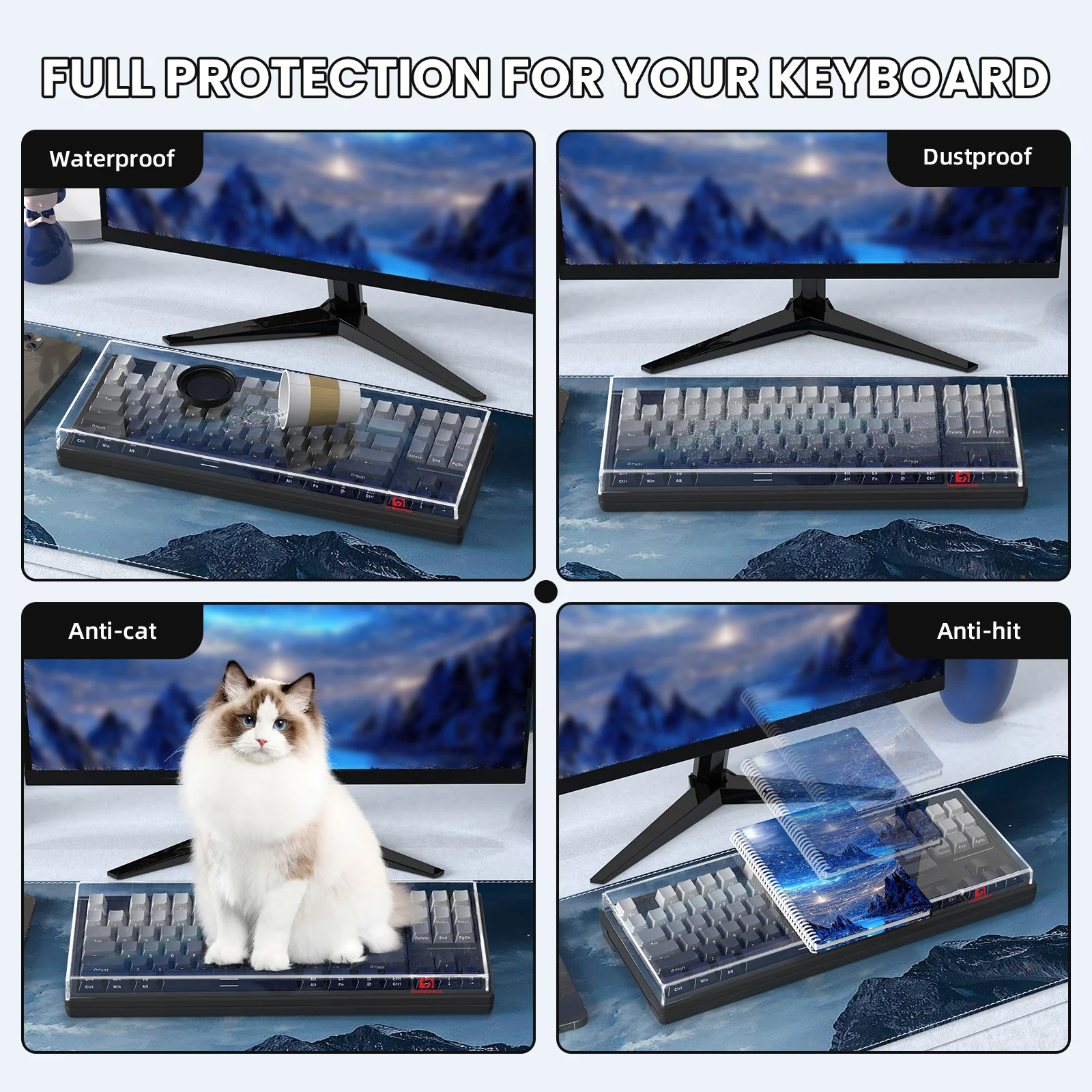 ATTACK SHARK x MAMBASNAKE 87-Key Keyboard Cover Fade Color - Image 20