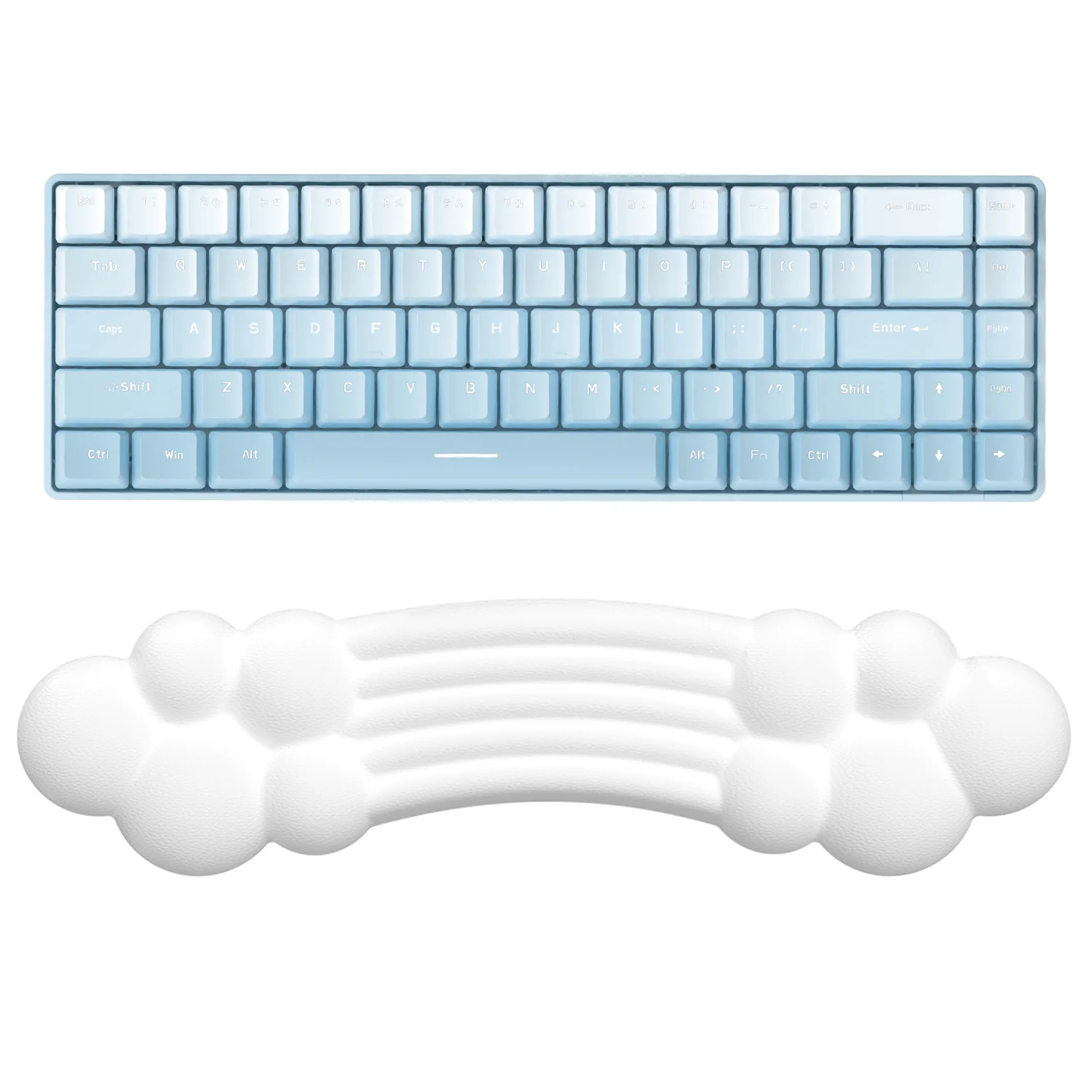 ATTACK SHARK X MAMBASNAKE Rainbow Cloud Keyboard Wrist Rest - Image 9