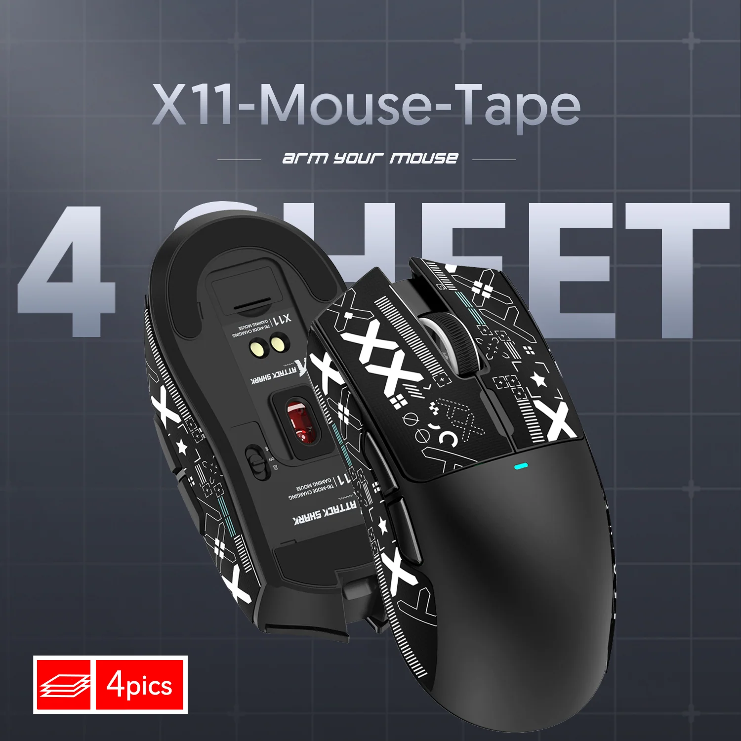 ATTACK SHARK X11 Gaming Mouse Grip Tape - Image 11