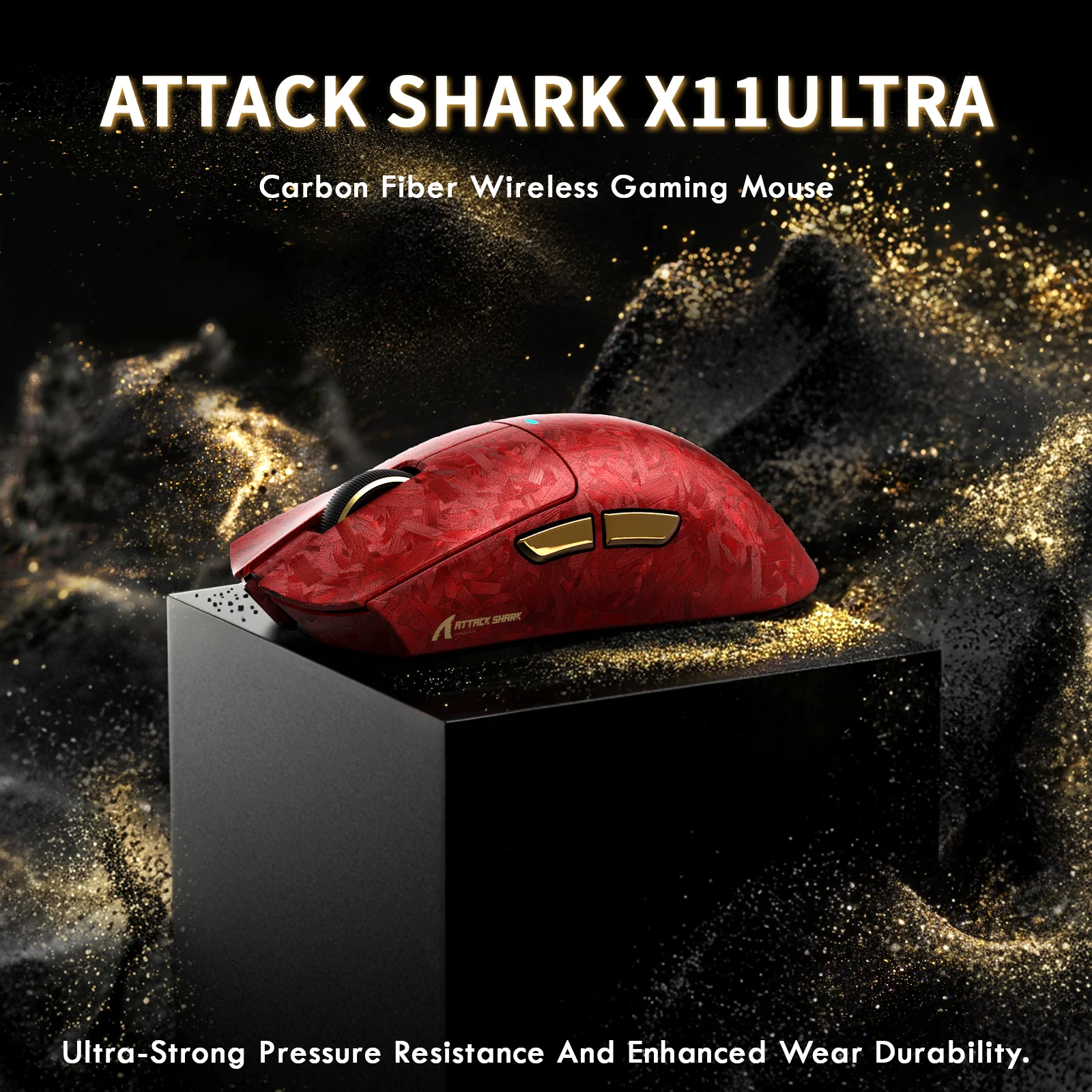 ATTACK SHARK X11 ULTRA Carbon Fiber Wireless Gaming Mouse With C06 Ultra LED Cable - Image 20