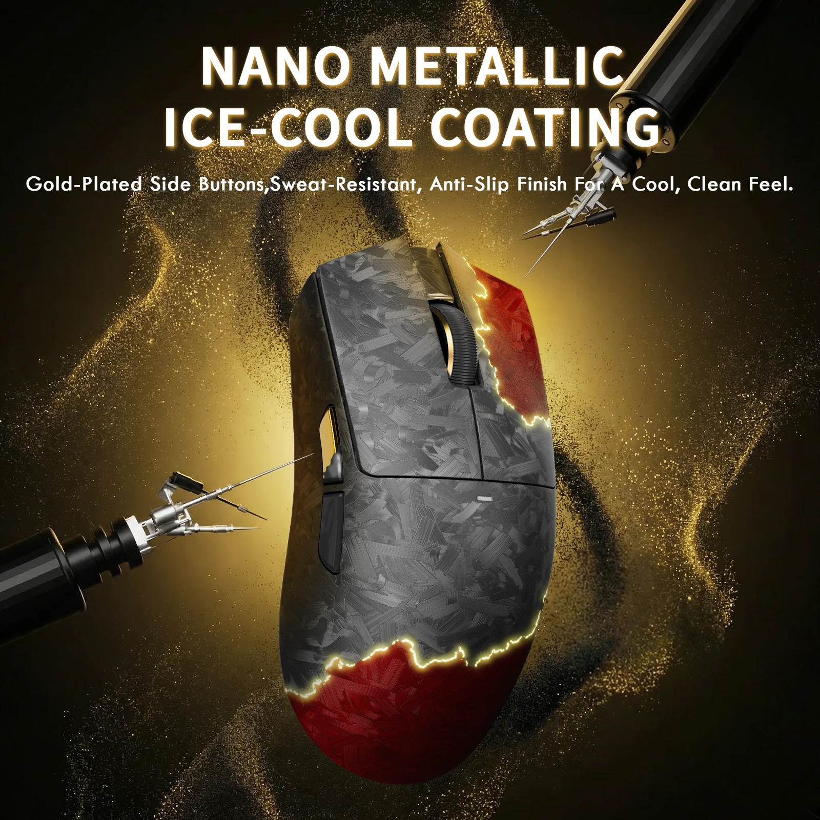ATTACK SHARK X11 ULTRA Carbon Fiber Wireless Gaming Mouse With C06 Ultra LED Cable - Image 24