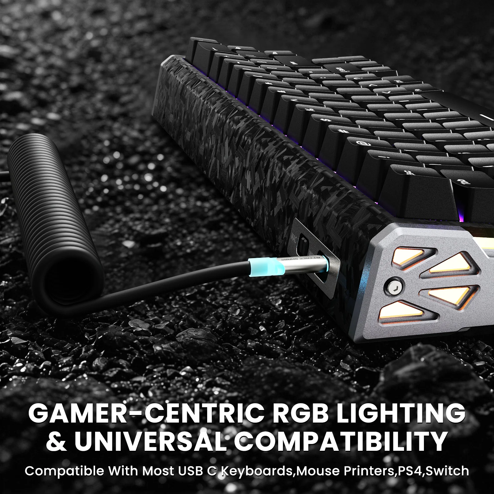 ATTACK SHARK R68 HE & X11 ULTRA Carbon Fiber Gaming Bundle With C01 ULTRA Coiled Cable - Image 26