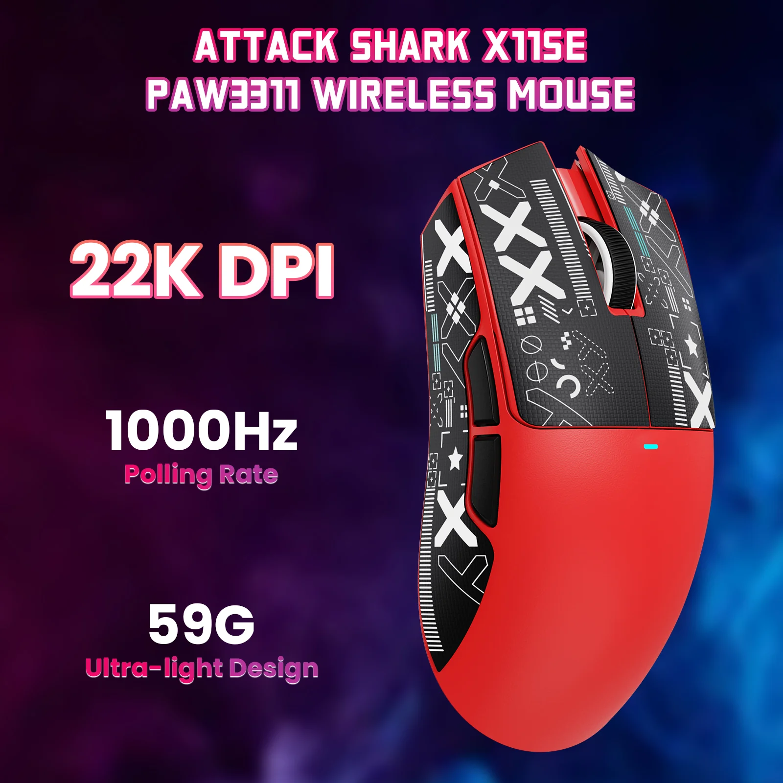 ATTACK SHARK X11SE Wireless Gaming Mouse - Image 47