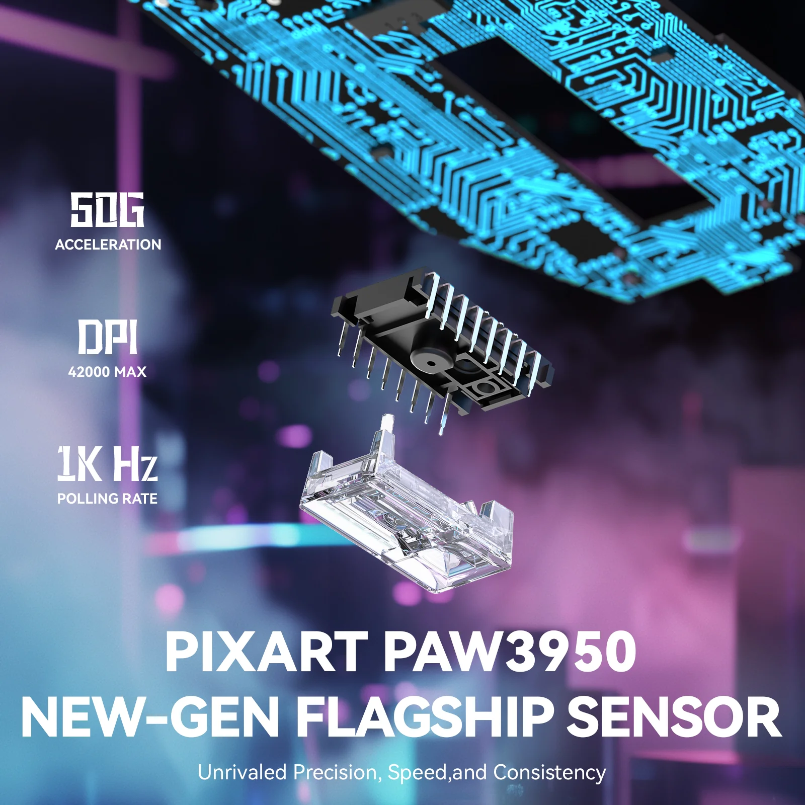 ATTACK SHARK X3MAX PAW3950 Wireless Gaming Mouse - Image 4