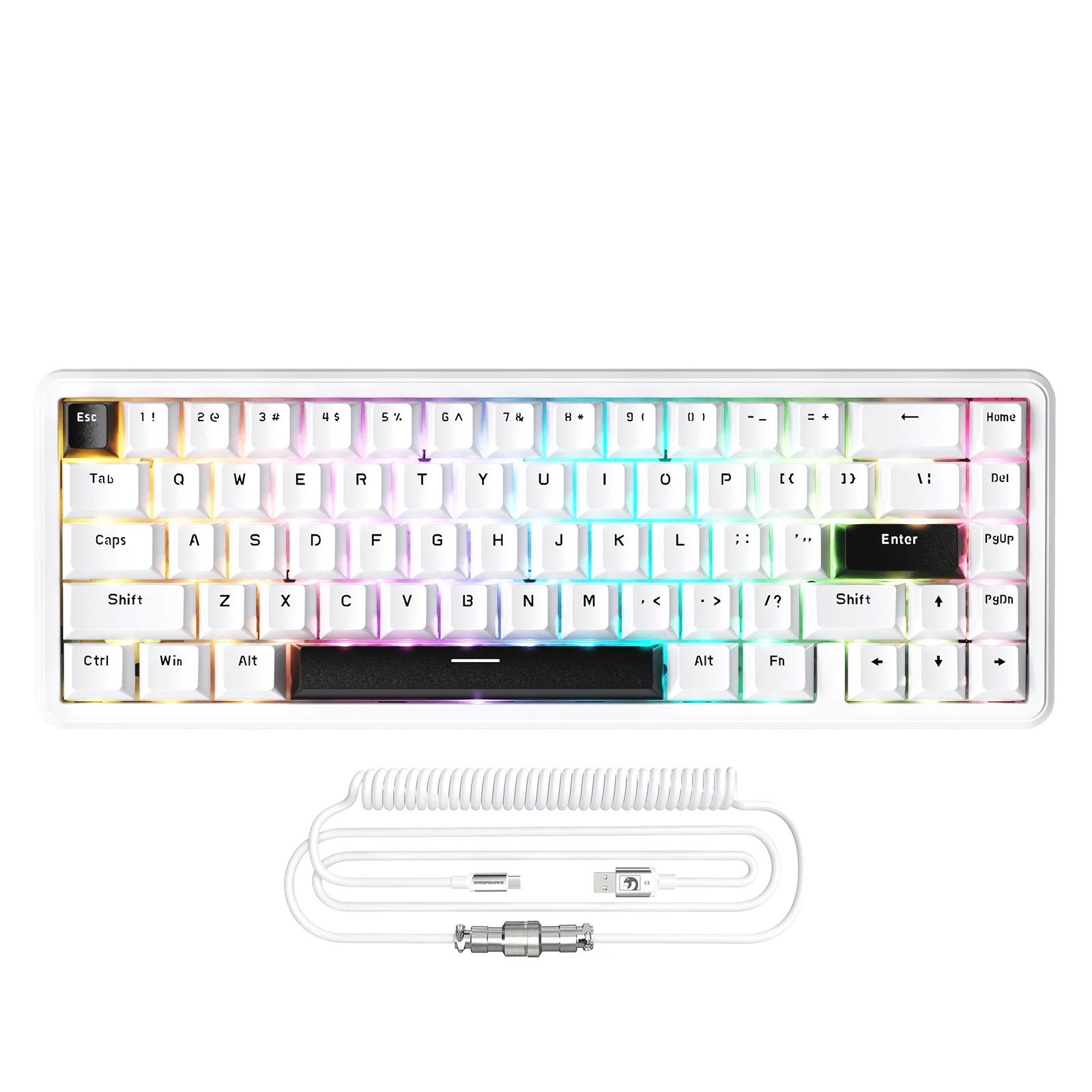 ATTACK SHARK X65 HE Magnetic Switch Rapid Trigger Keyboard With 8Khz Coiled Cable - Image 19