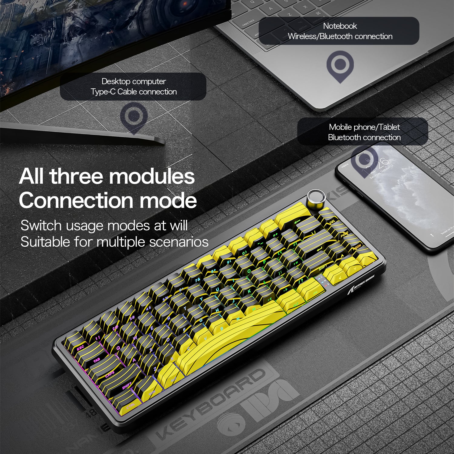 ATTACK SHARK X65PRO HE Rapid Trigger Keyboard - Image 17