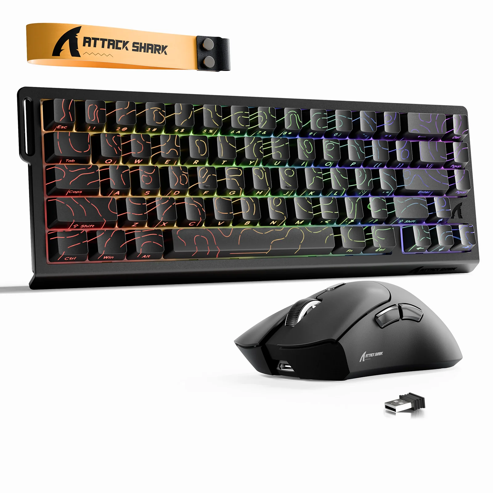 ATTACK SHARK X68HE Rapid Trigger Keyboard + R1 Wireless Gaming Mouse Bundle - Image 8
