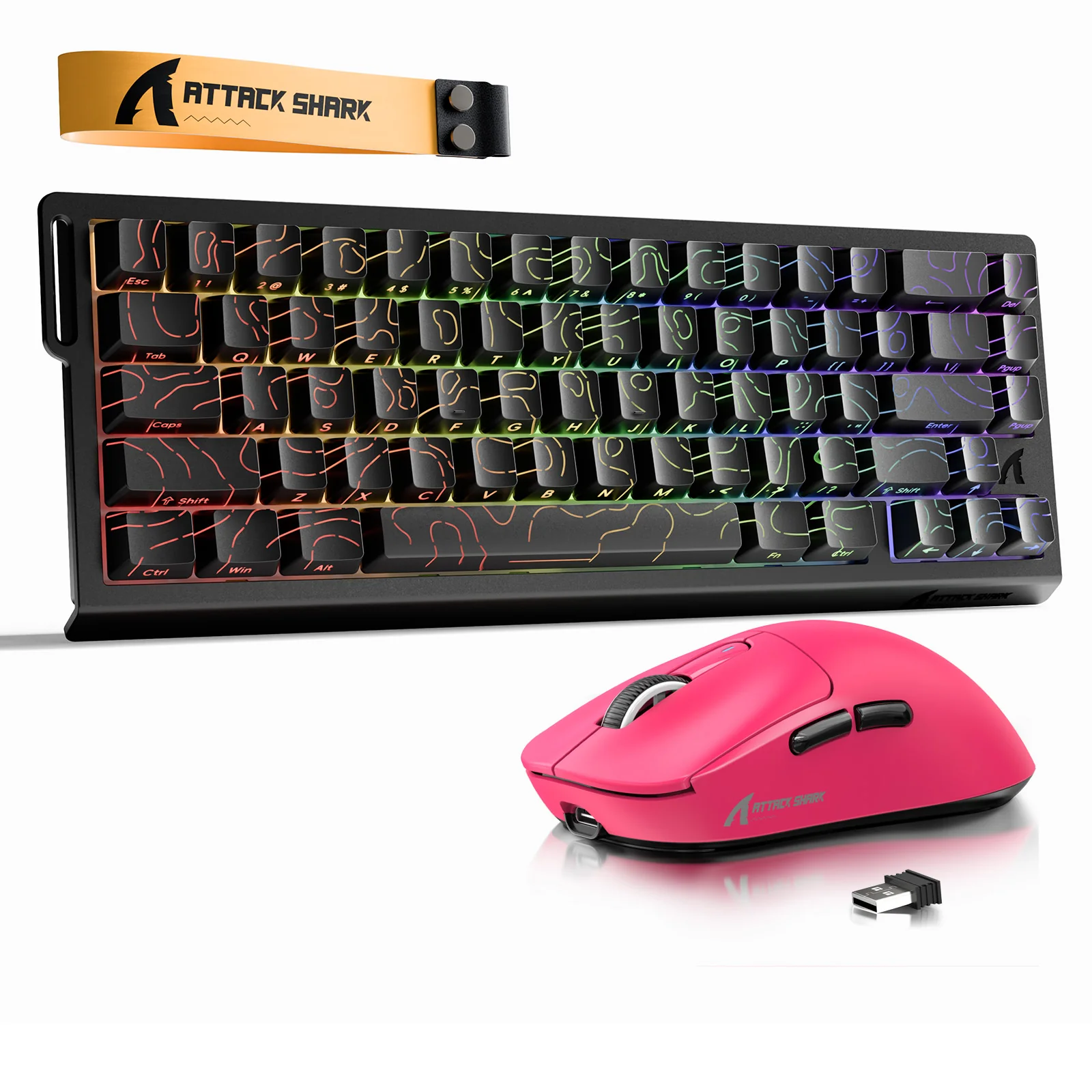ATTACK SHARK X68HE Rapid Trigger Keyboard + X3 Wireless Gaming Mouse Bundle - Image 12