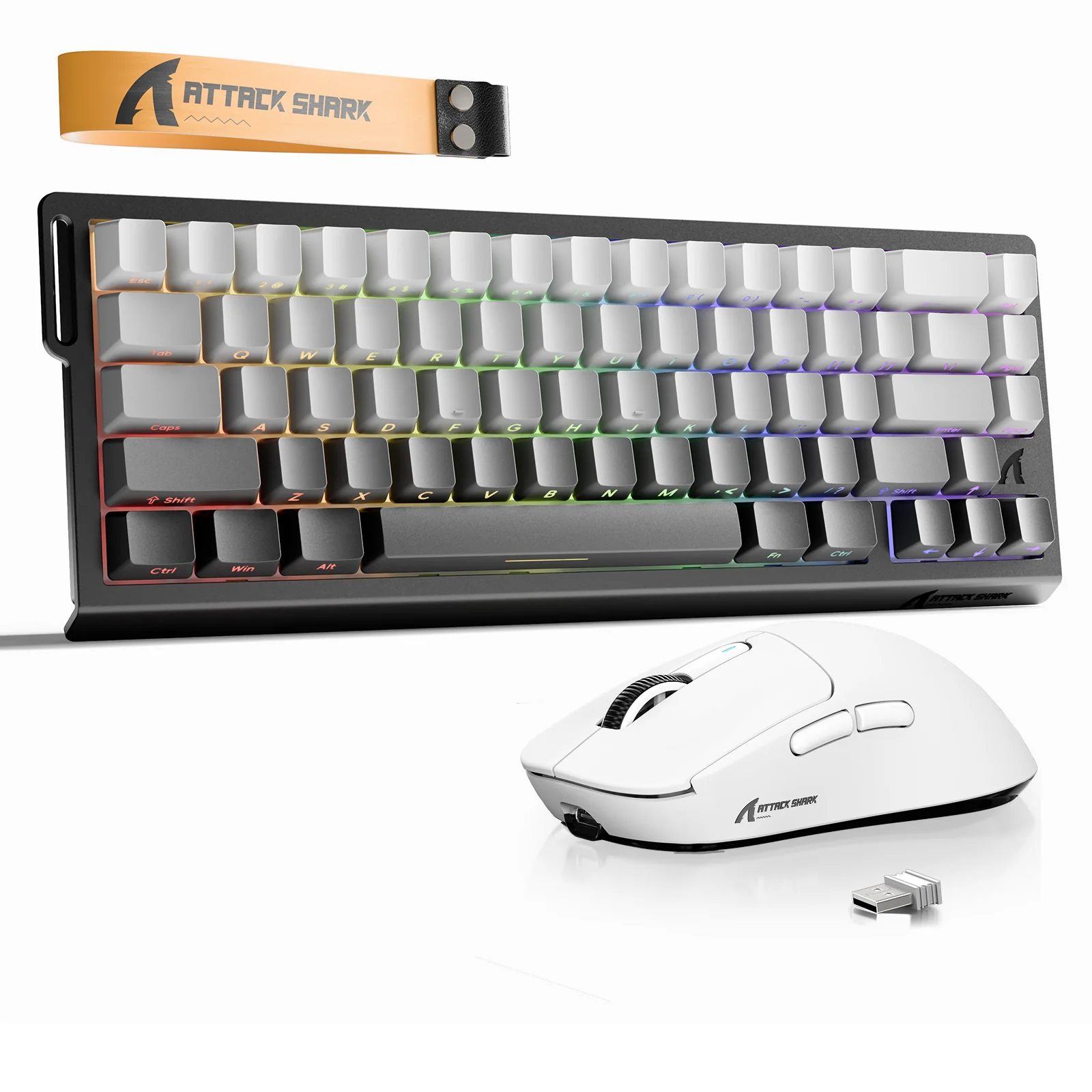 ATTACK SHARK X68HE Rapid Trigger Keyboard + X3 Wireless Gaming Mouse Bundle - Image 16