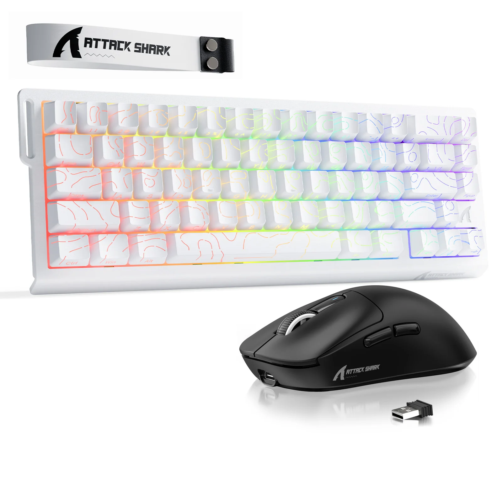 ATTACK SHARK X68HE Rapid Trigger Keyboard + X3 Wireless Gaming Mouse Bundle - Image 5