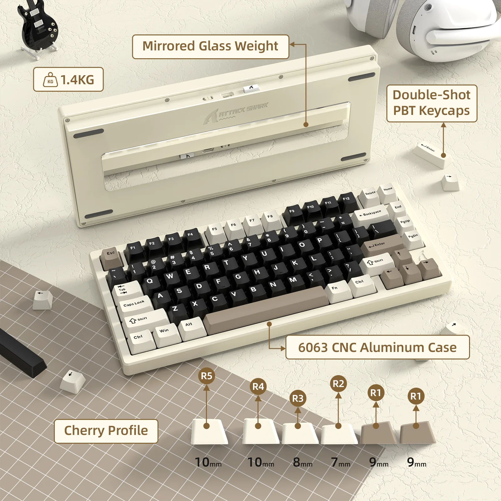 ATTACK SHARK X75 Full Aluminum Keyboard - Image 39