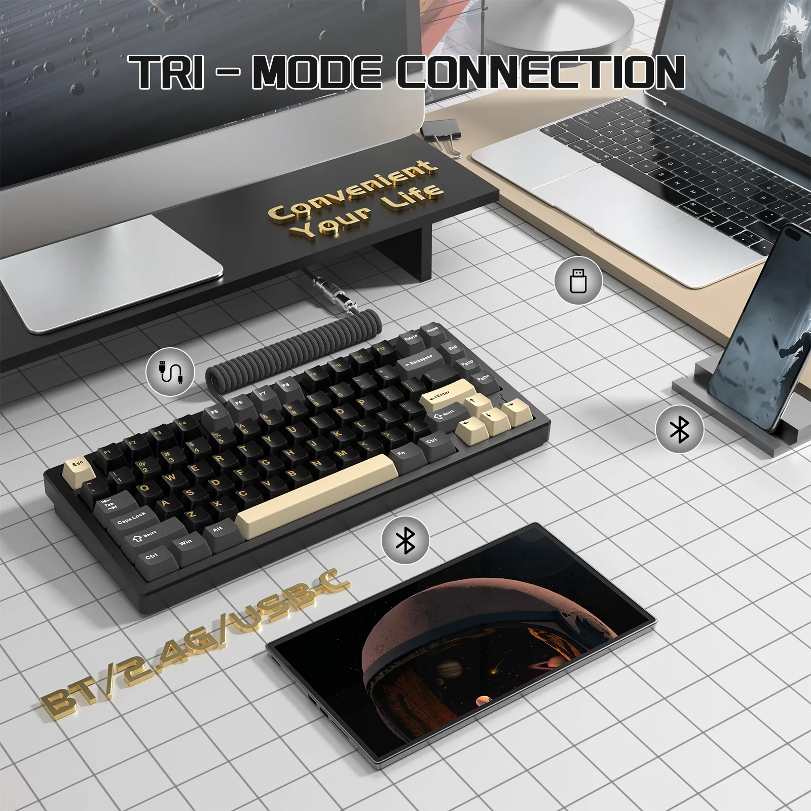 ATTACK SHARK X75 Full Aluminum Keyboard - Image 45