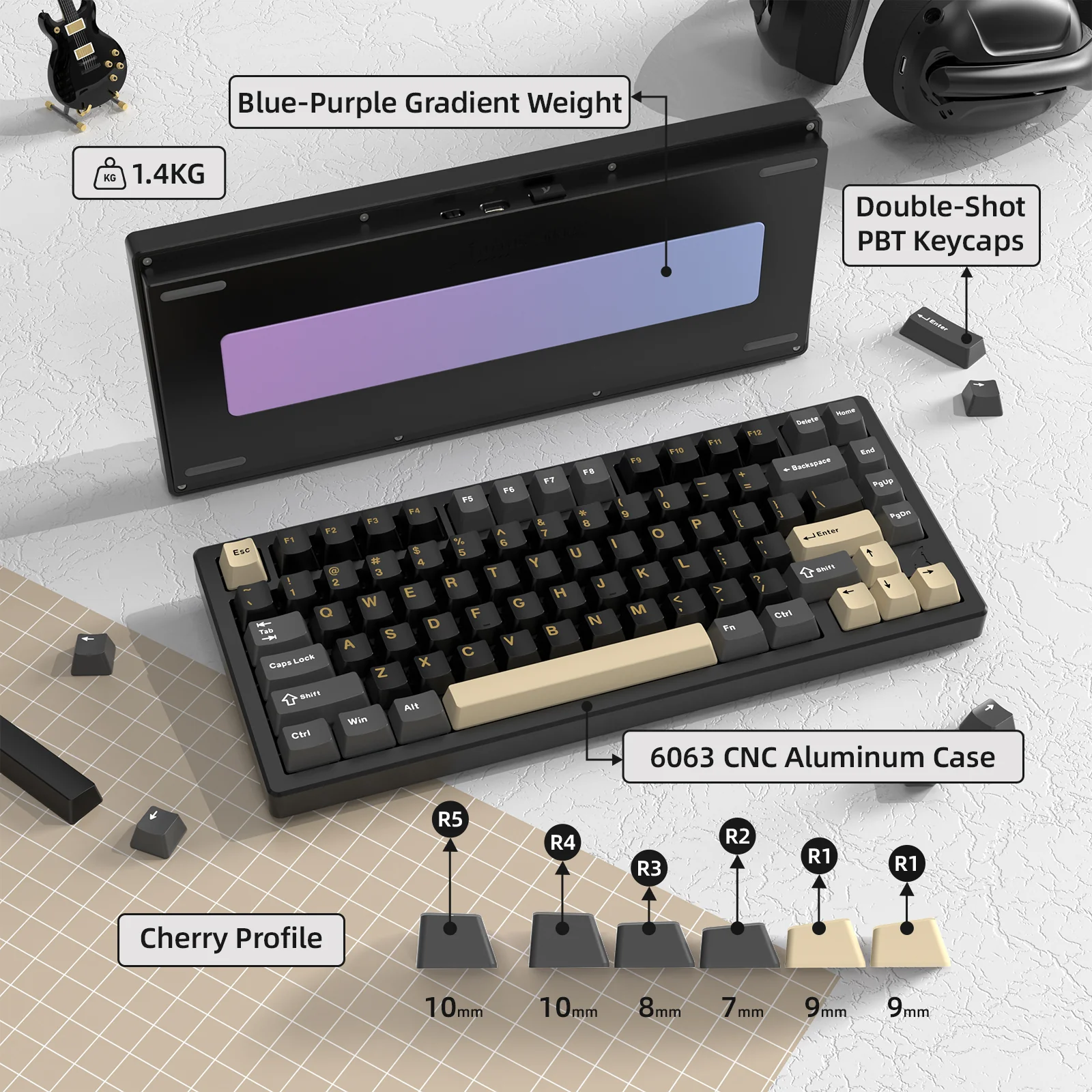 ATTACK SHARK X75 Full Aluminum Keyboard - Image 48