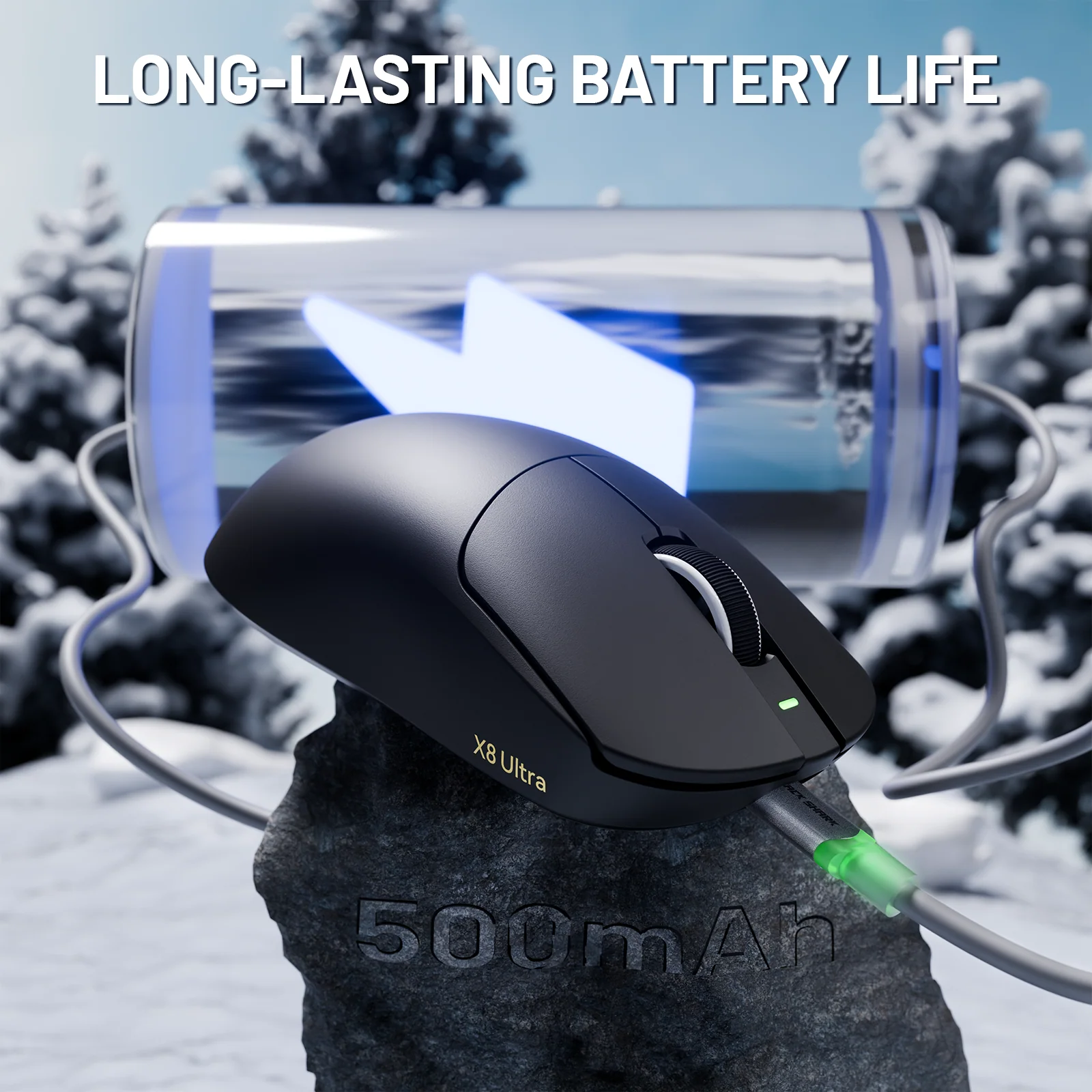 ATTACK SHARK X8 Ultra 8KHz Wireless Gaming Mouse With C06 Ultra Cable - Image 8