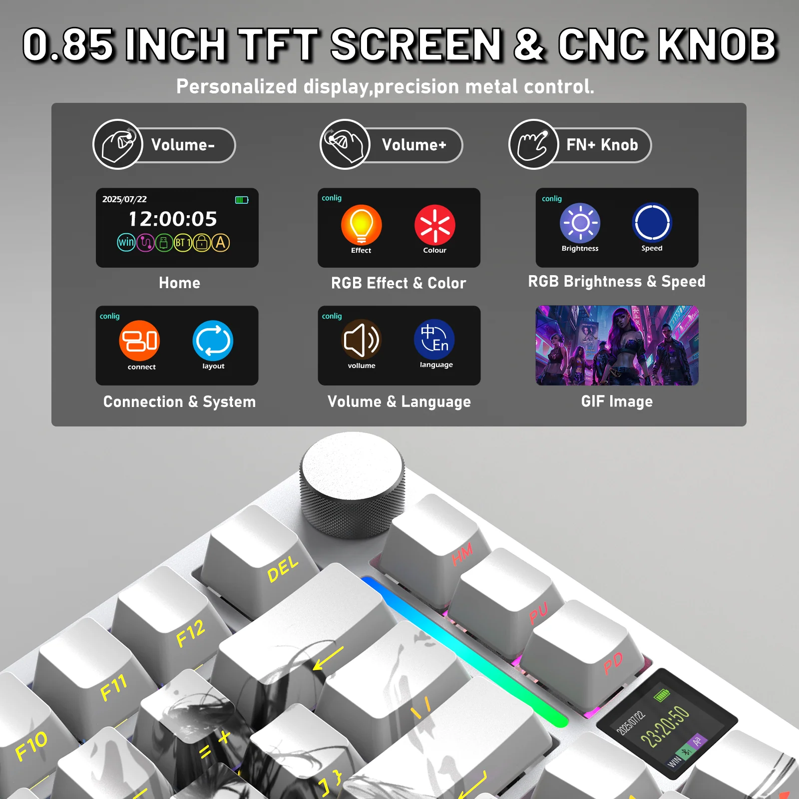 ATTACK SHARK X820ULTRA Mechanical Keyboard with C01ULTRA Coiled Cable - Image 11