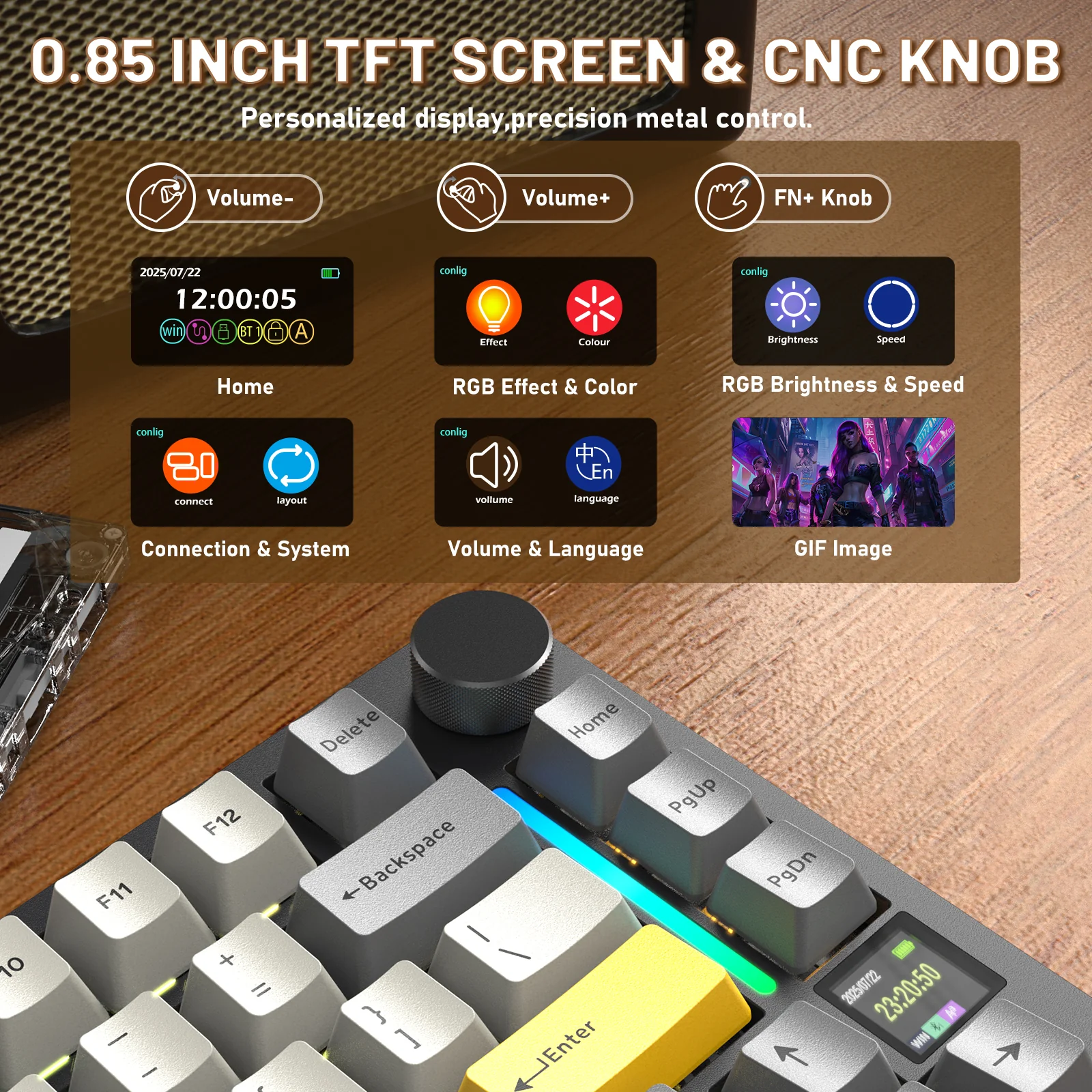 ATTACK SHARK X820ULTRA Mechanical Keyboard with C01ULTRA Coiled Cable - Image 35