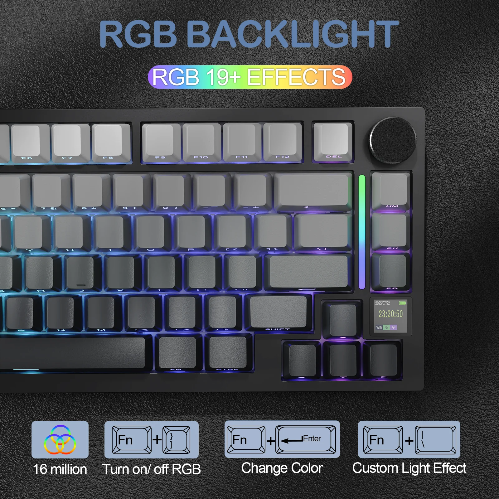 ATTACK SHARK X820Ultra Tri-mode Gasket Mechanical Keyboard - Image 62