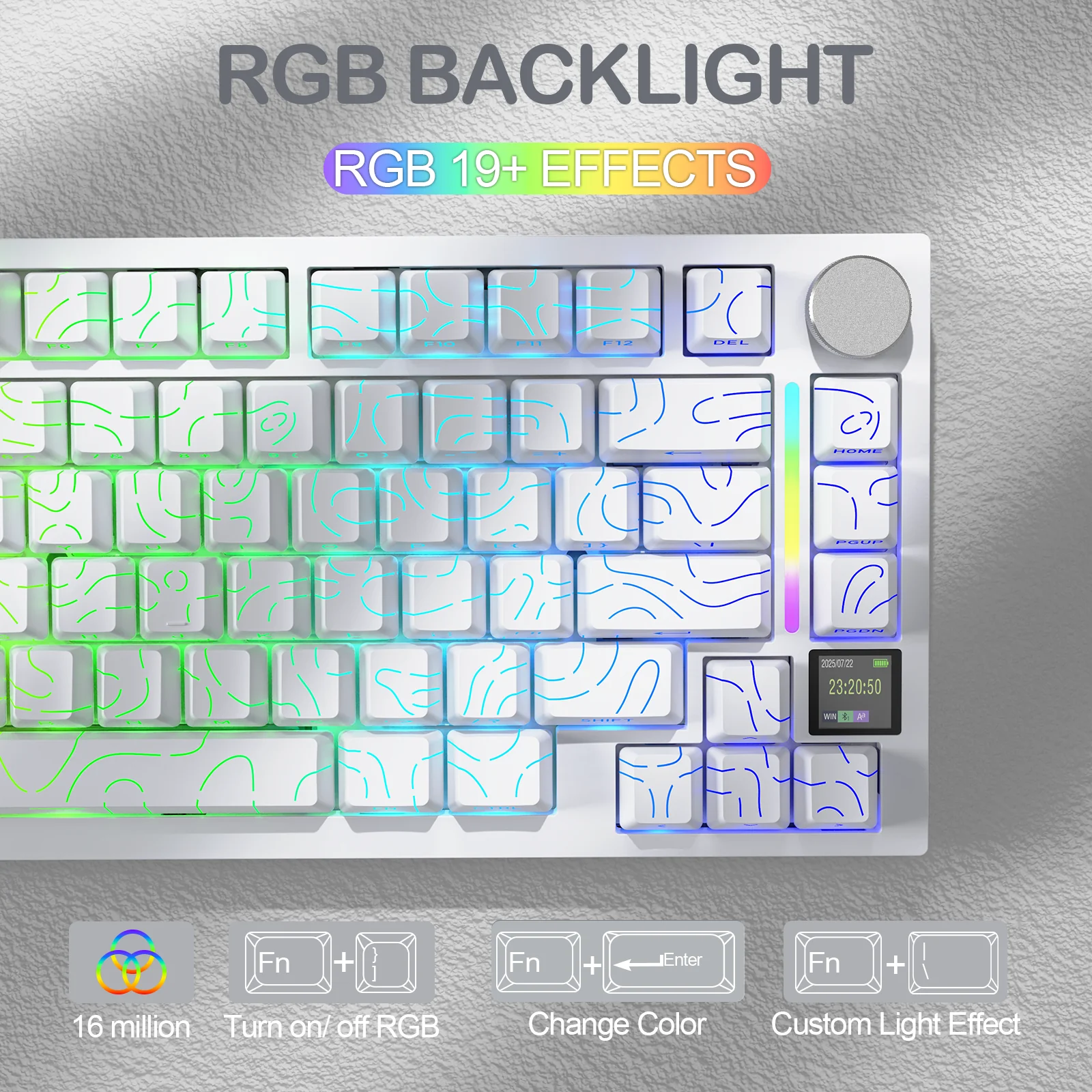 ATTACK SHARK X820Ultra Tri-mode Gasket Mechanical Keyboard - Image 69