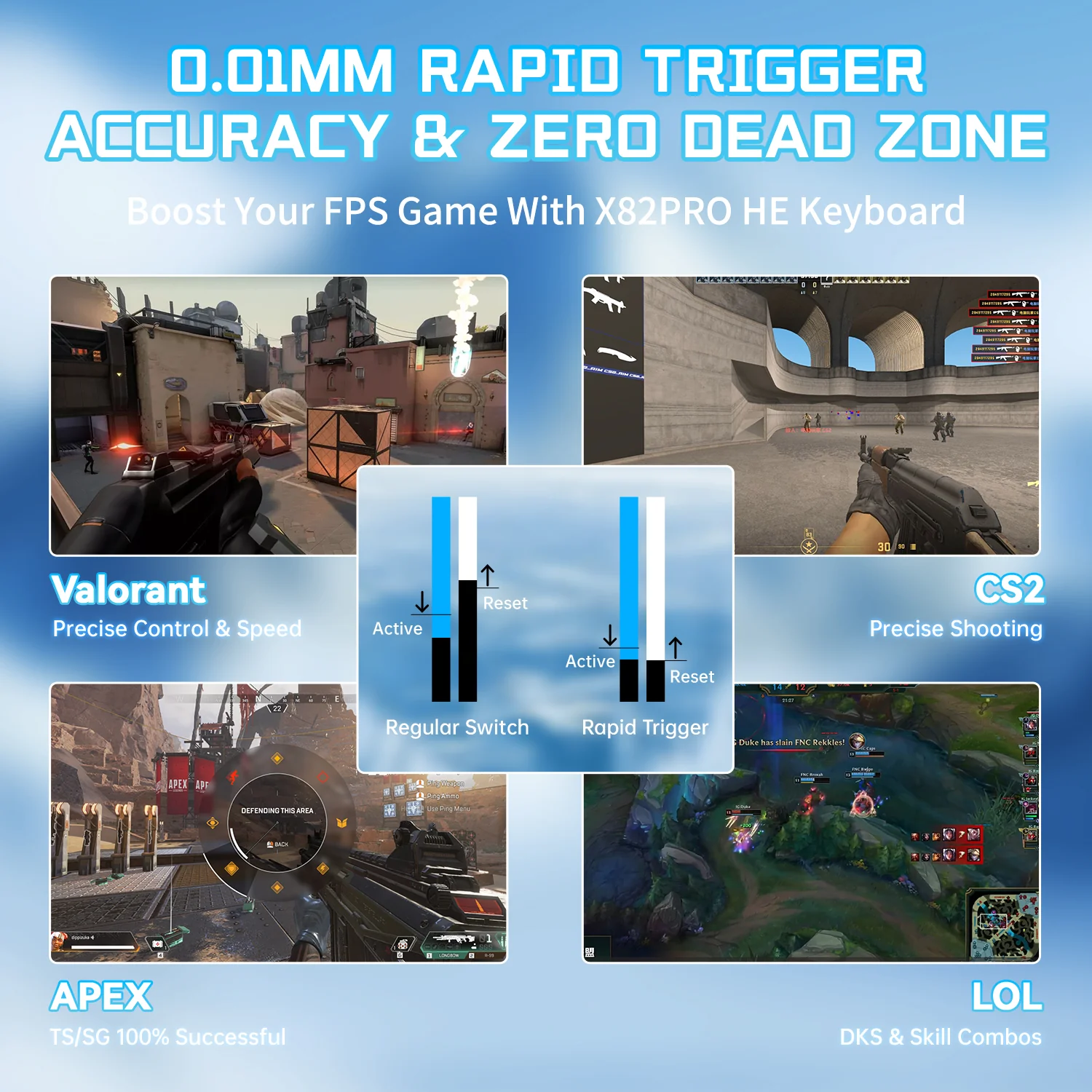 ATTACK SHARK X82PRO HE Wireless Rapid Trigger Gaming Keyboard Magnetic Switch - Image 22