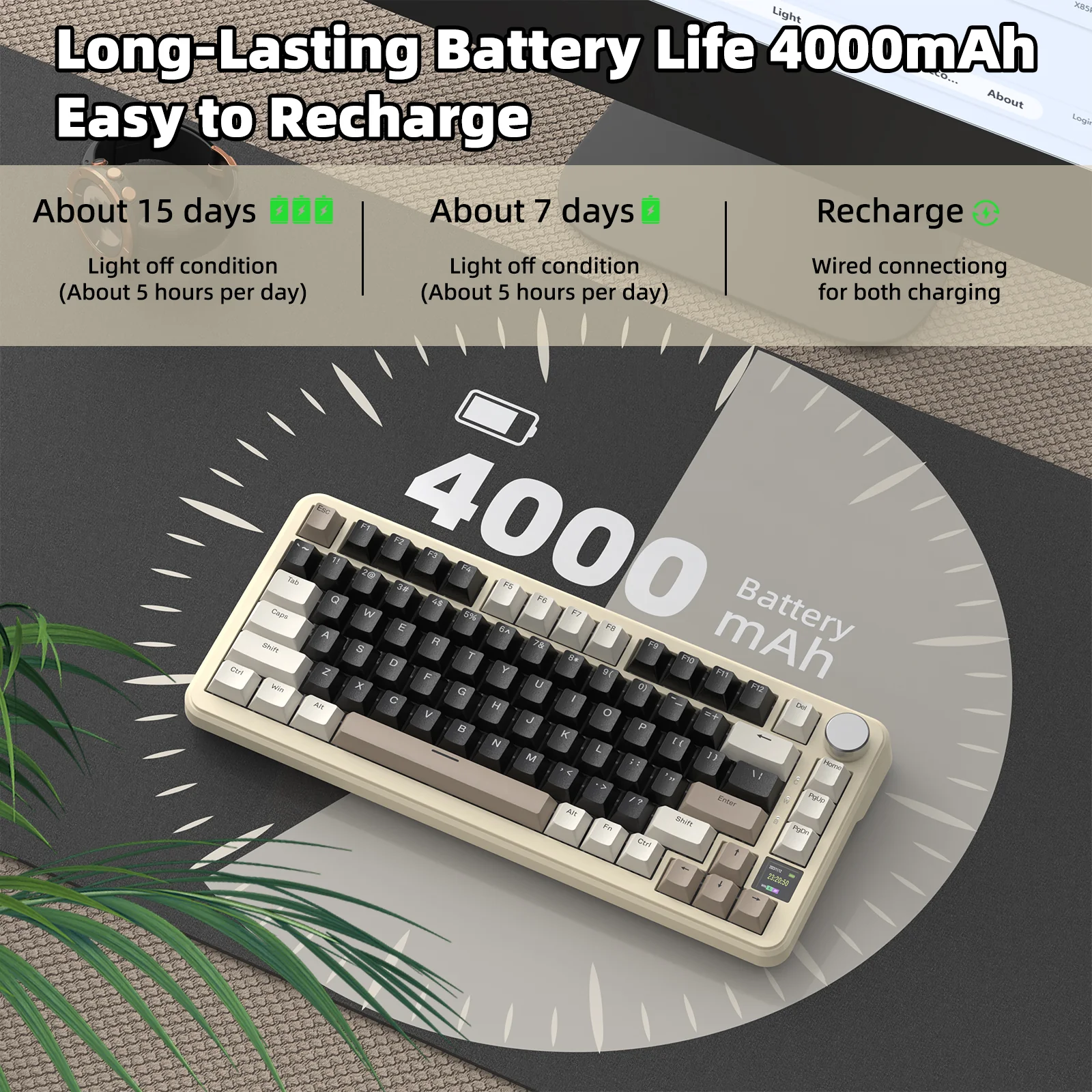 ATTACK SHARK X85PRO Tri-mode Gasket Mechanical Keyboard - Image 19