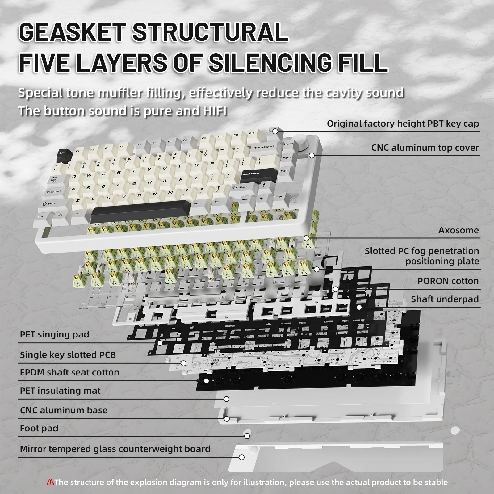 ATTACK SHARK X86 Full Aluminum Keyboard - Image 22