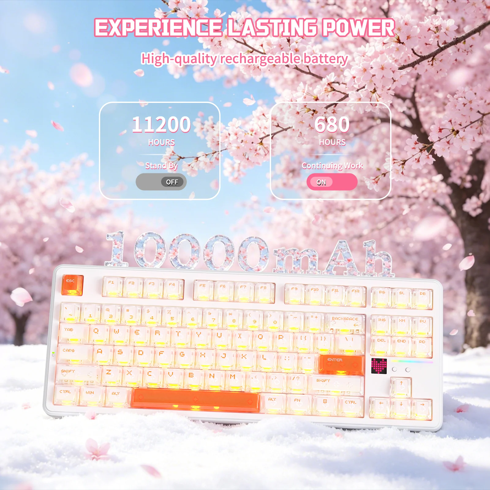ATTACK SHARK X87 ULTRA Wireless Mechanical Keyboard With 8K Wireless Receiver - Image 14