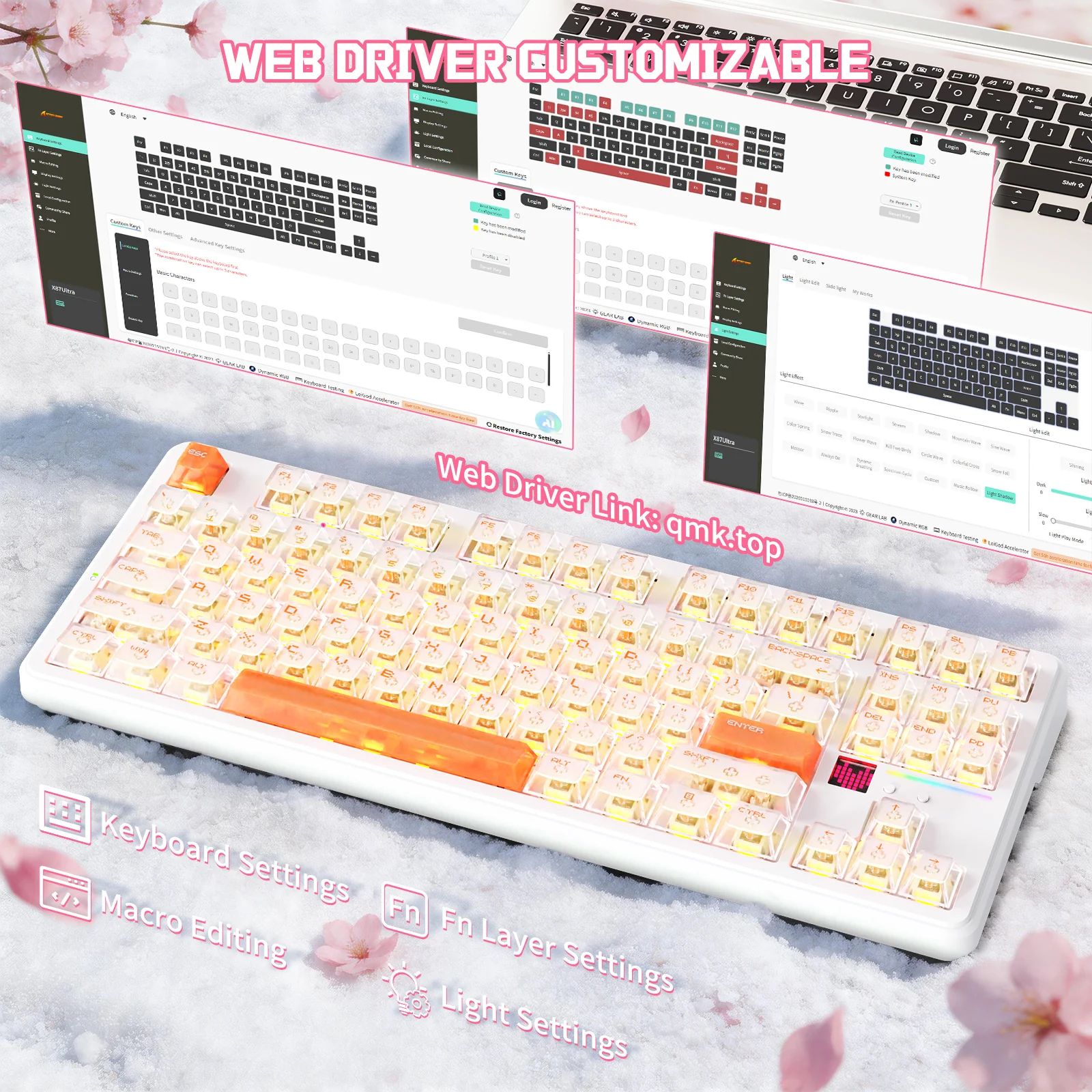 ATTACK SHARK X87 ULTRA Wireless Mechanical Keyboard With 8K Wireless Receiver - Image 18