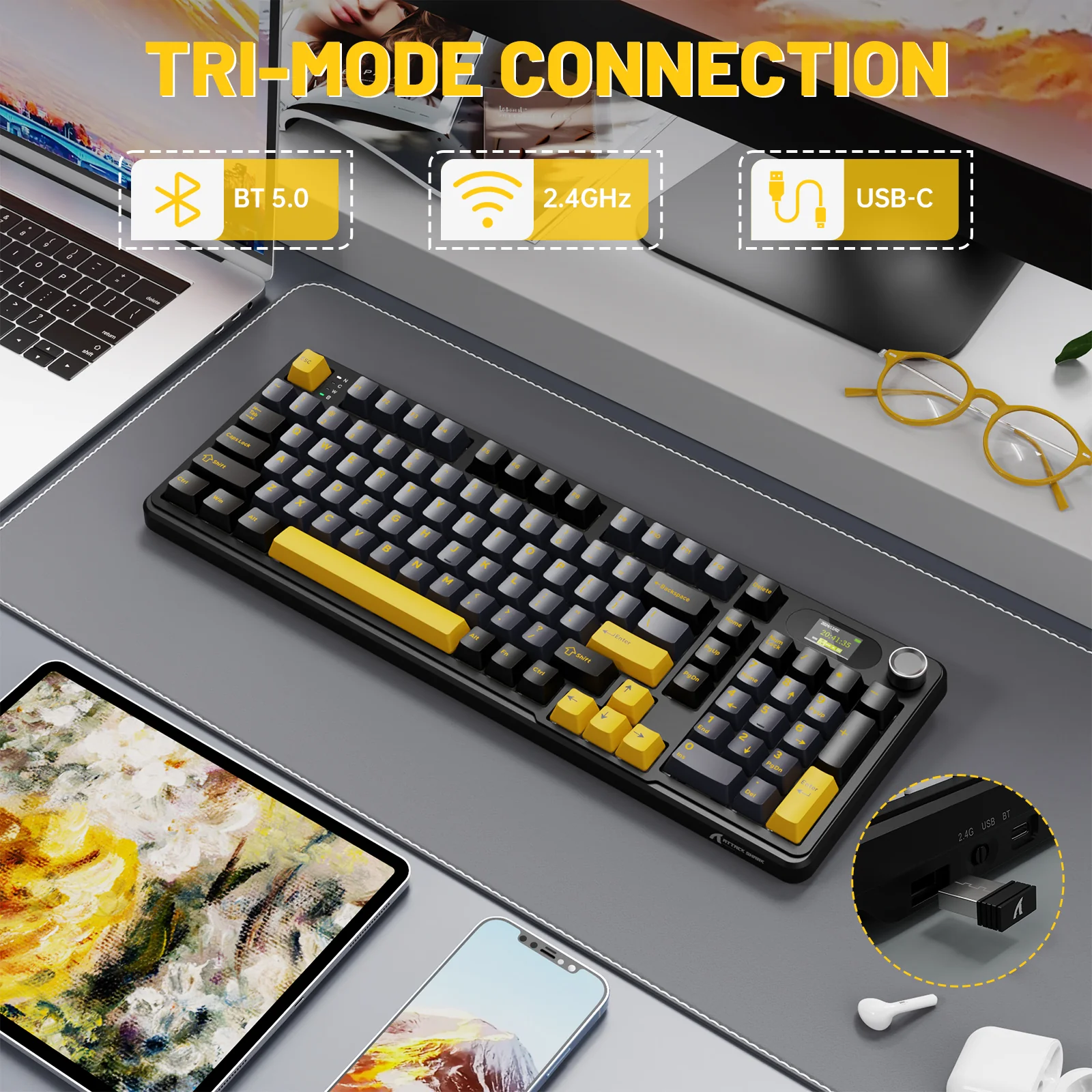 ATTACK SHARK X98PRO Wireless Gaming Keyboard - Image 21