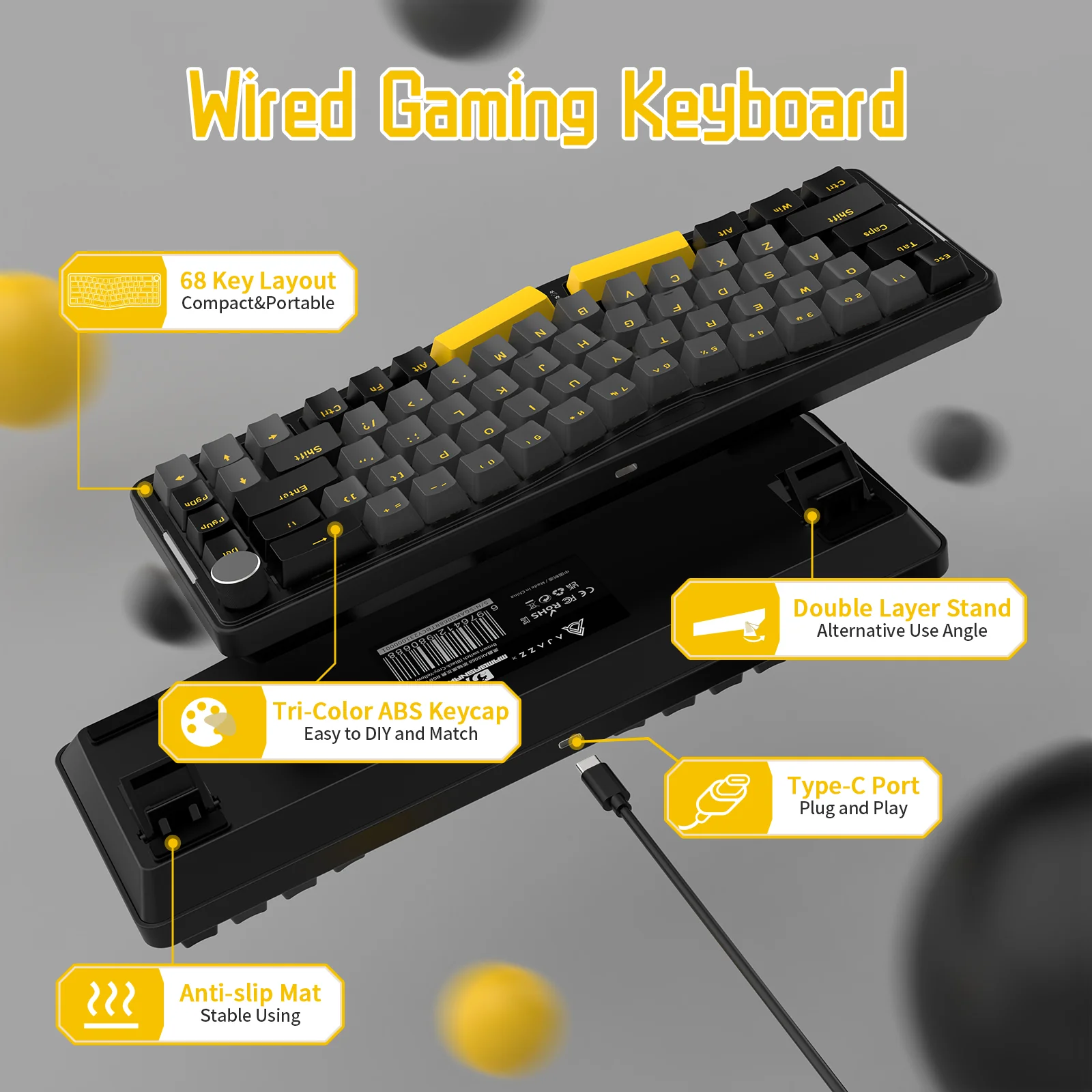 ATTACK SHARK x AJAZZ AKS068 Alice Mechanical Keyboard - Image 3
