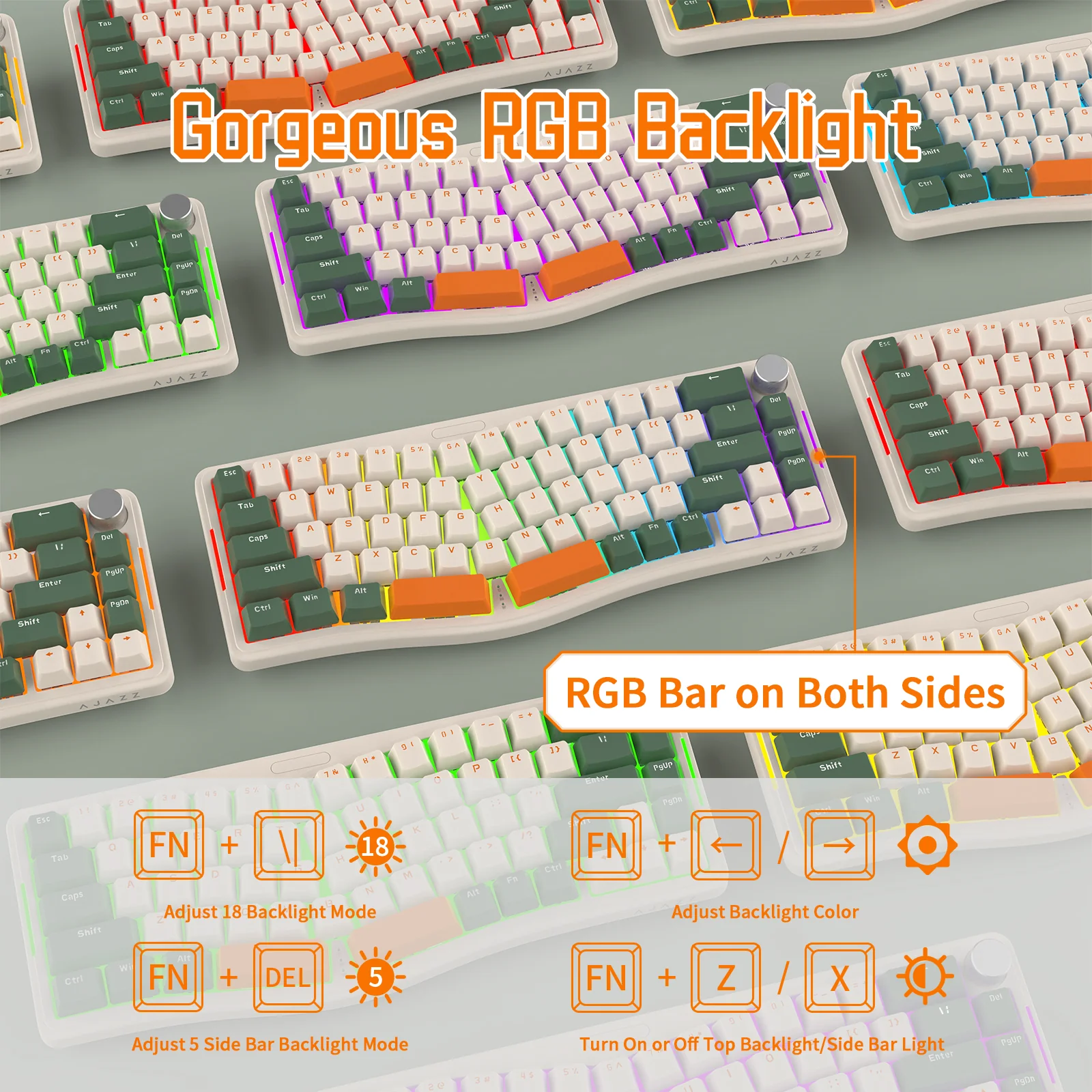 ATTACK SHARK x AJAZZ AKS068 Alice Mechanical Keyboard - Image 33