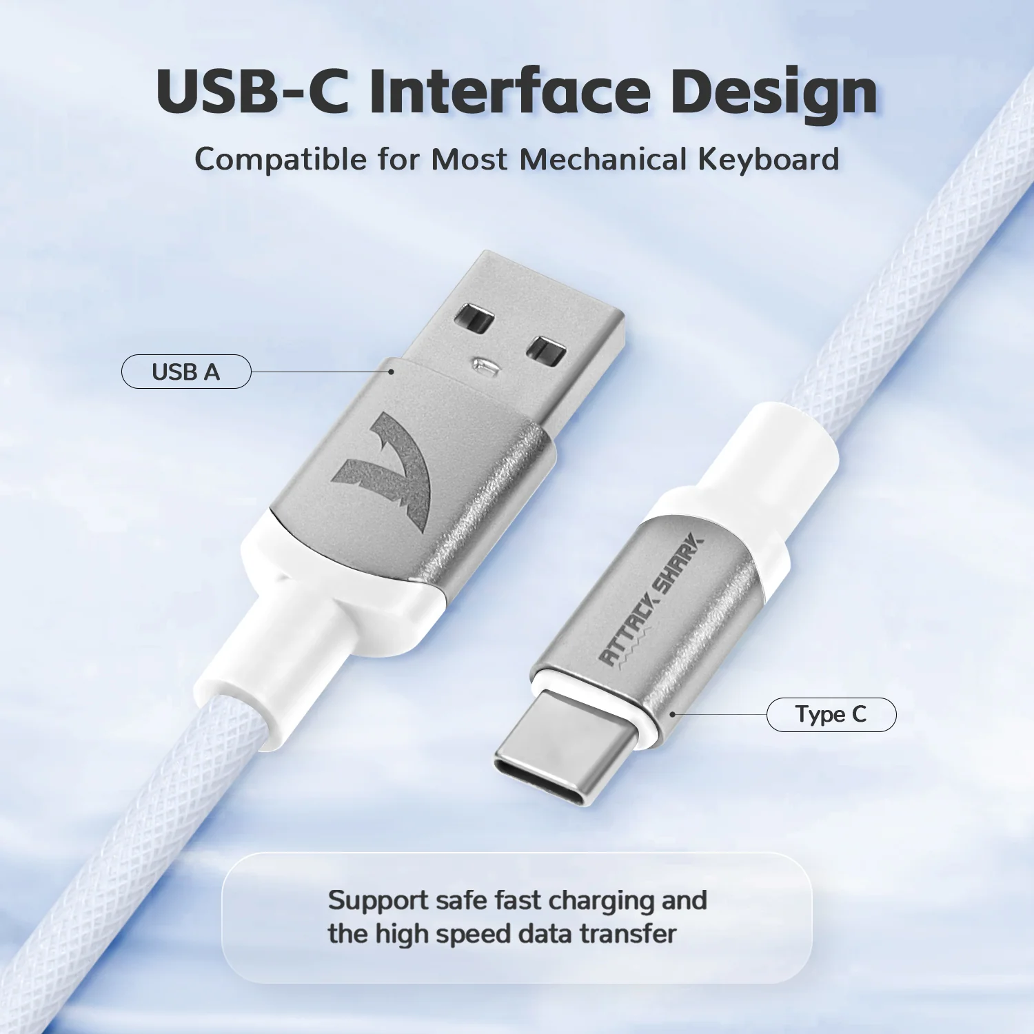 ATTACK SHARK C01PRO Coiled Cable - Image 14
