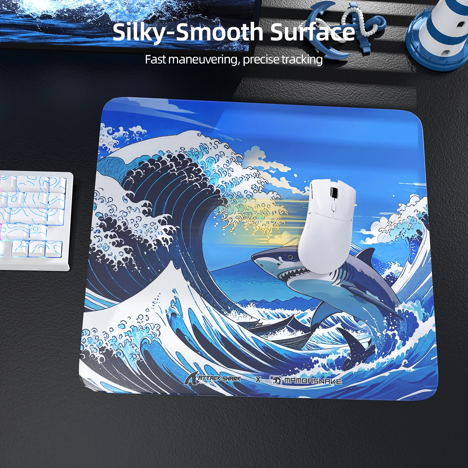 ATTACK SHARK CM05 Tempered Glass Gaming Mouse Pad - Image 19