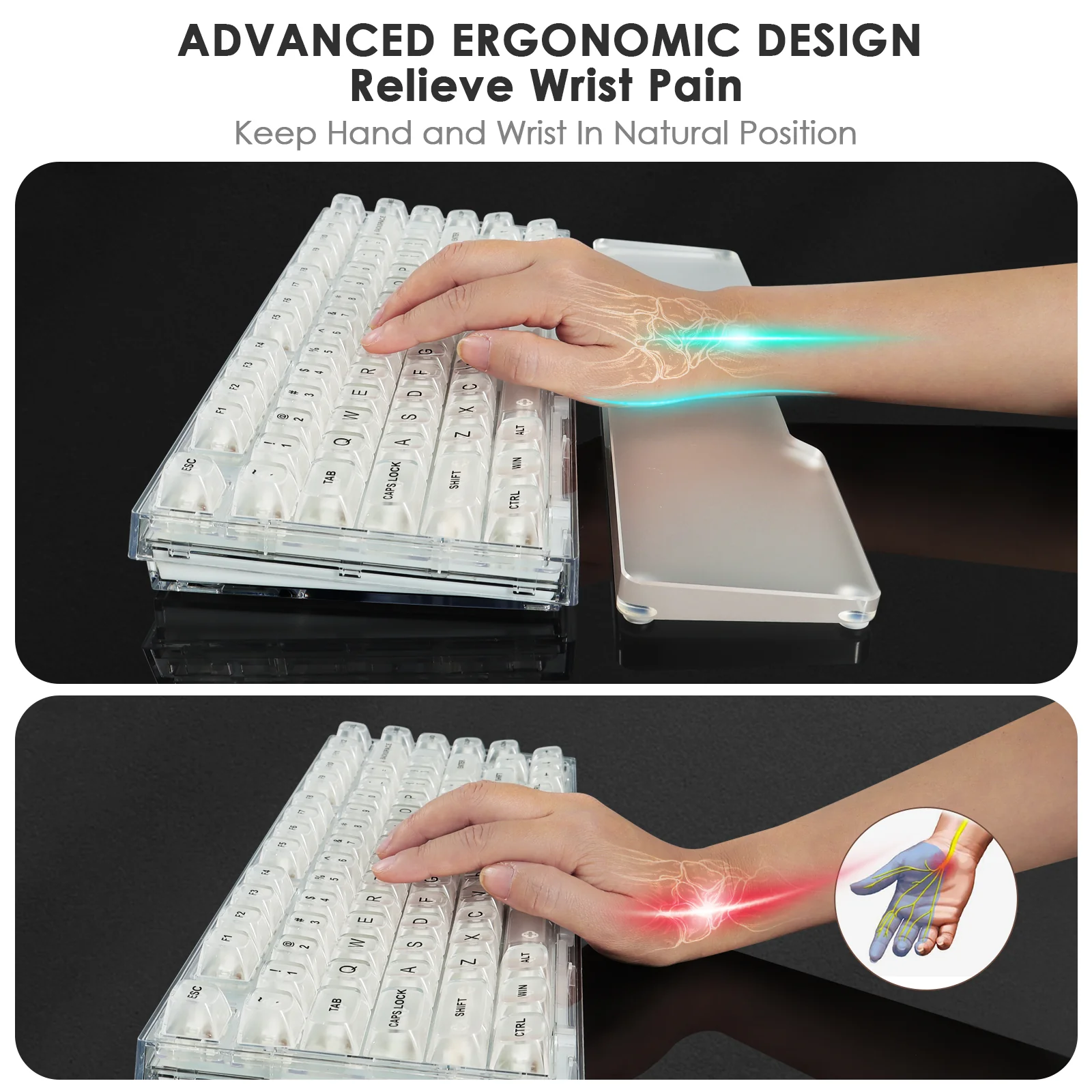 ATTACK SHARK ACRYLIC WRIST REST - Image 14
