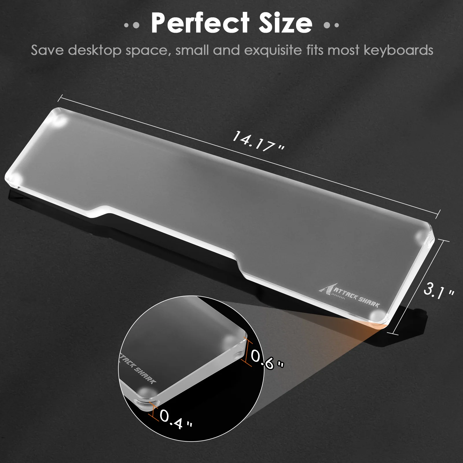 ATTACK SHARK ACRYLIC WRIST REST - Image 19