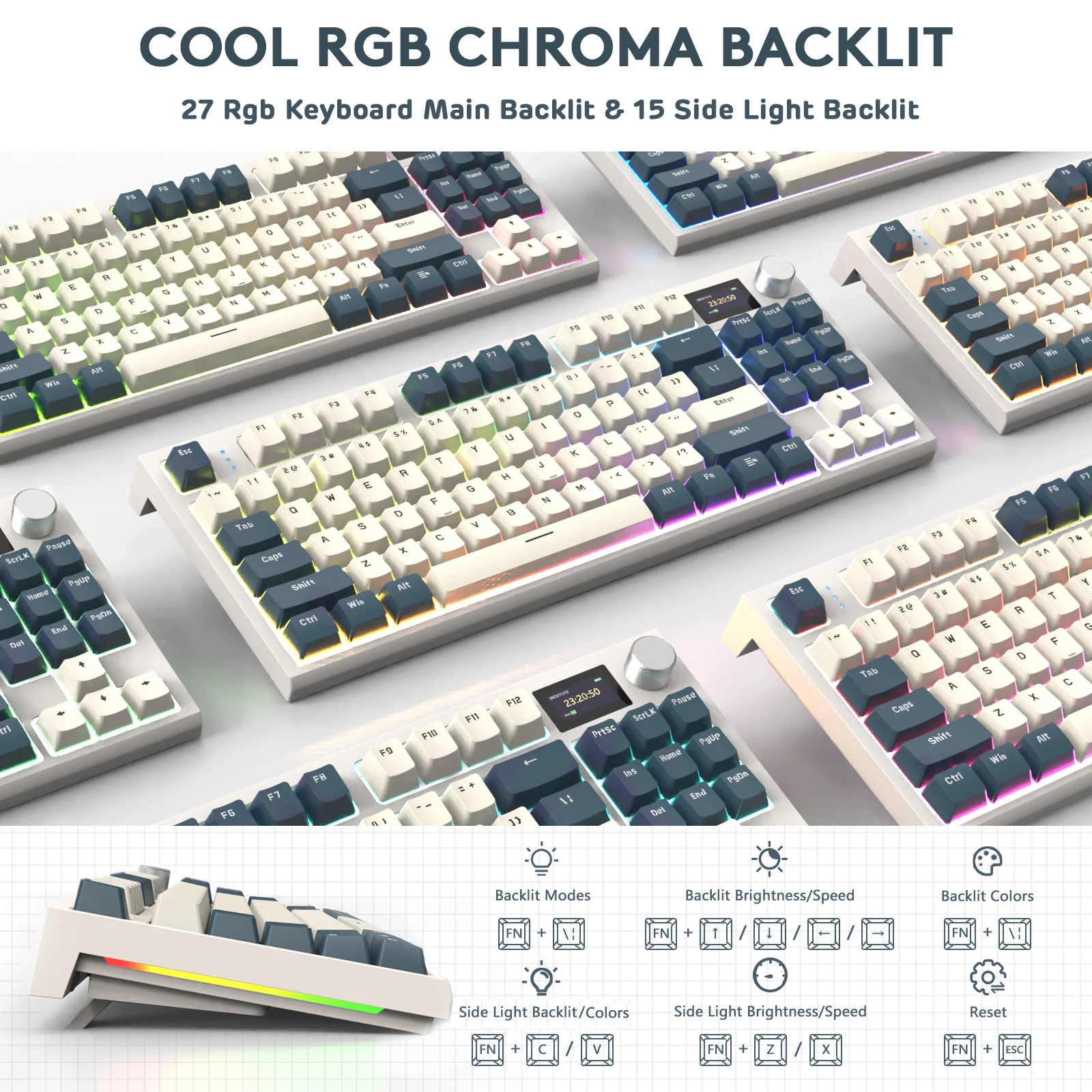ATTACK SHARK K86 Wireless Mechanical Keyboard with Coiled Cable - Image 24