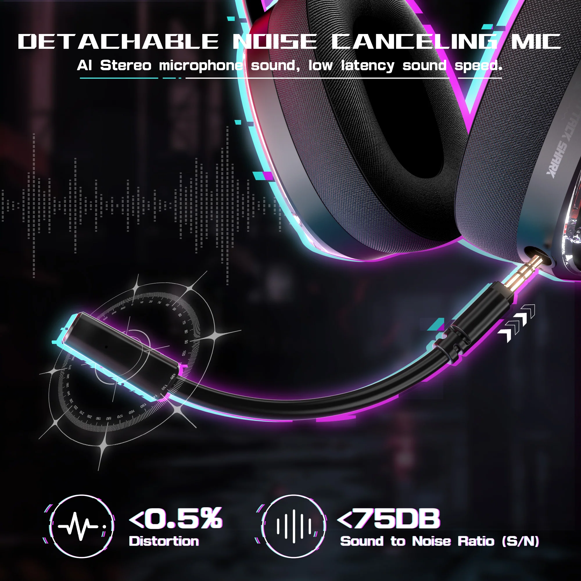 ATTACK SHARK L60 Ultra-Light Tri-Mode Gaming Headset - Image 25