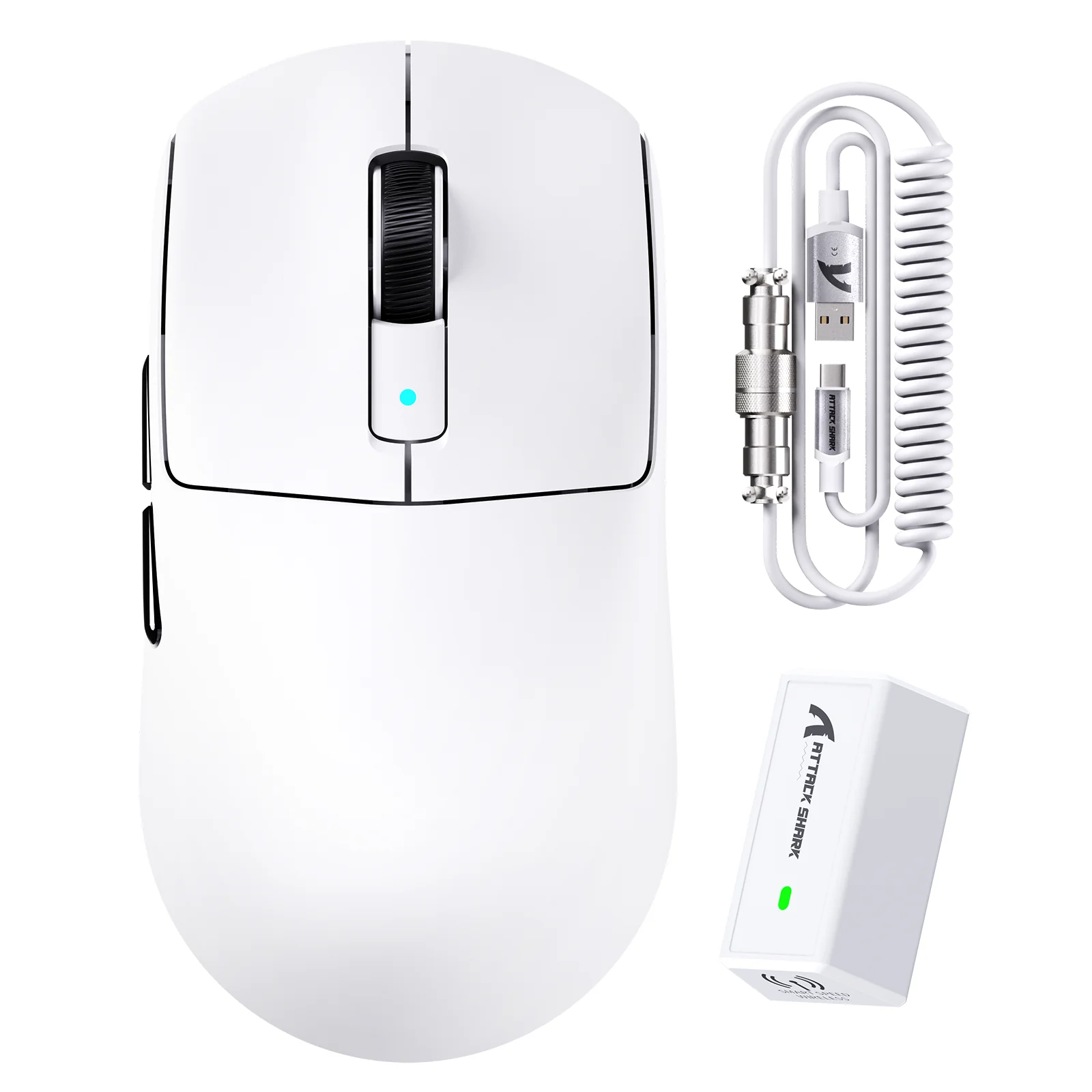 ATTACK SHARK R6 LIGHTSPEED Wireless Gaming Mouse with C06 Mouse Coiled Cable - Image 11