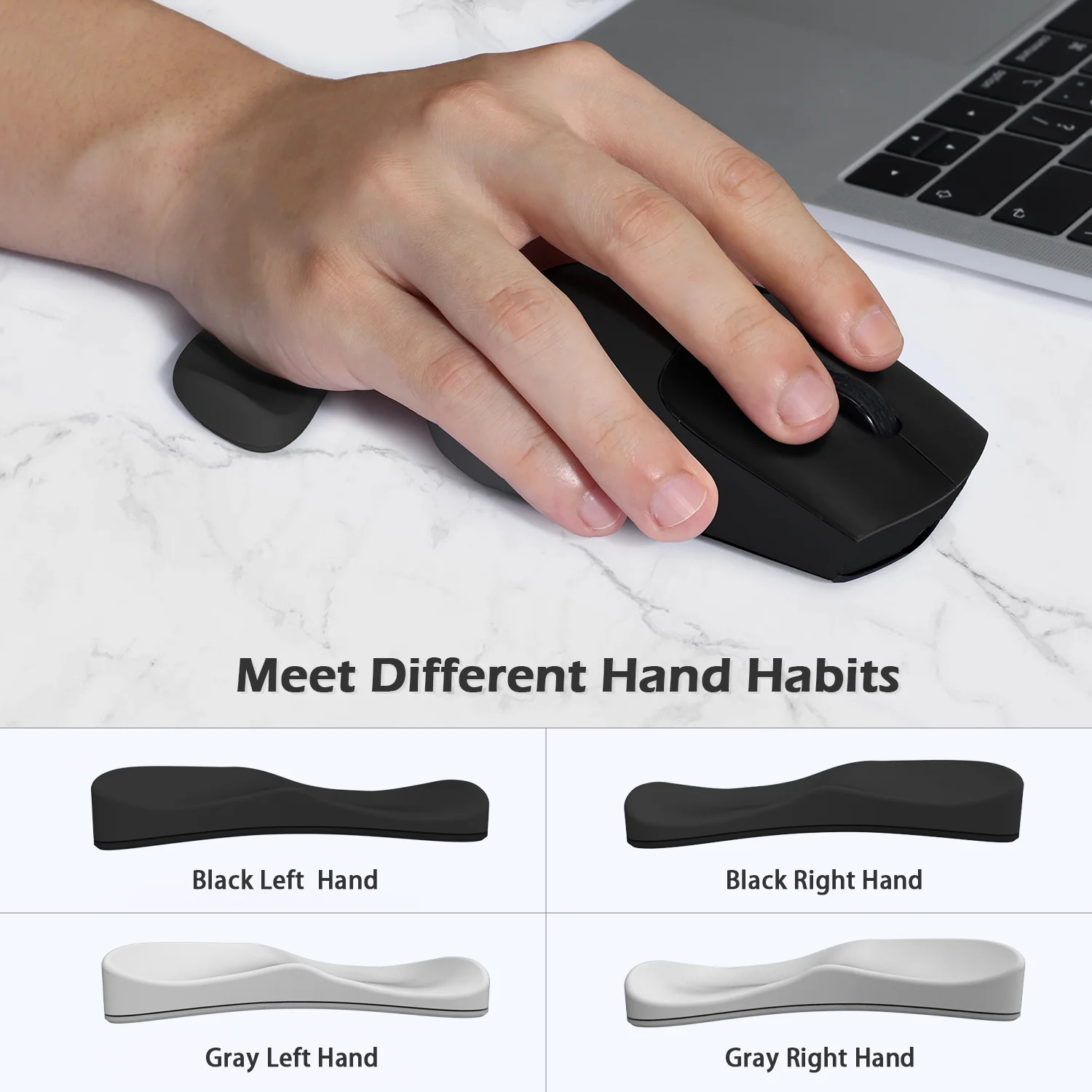 ATTACK SHARK Silicone Comfortable Mouse Wrist Rest - Image 8