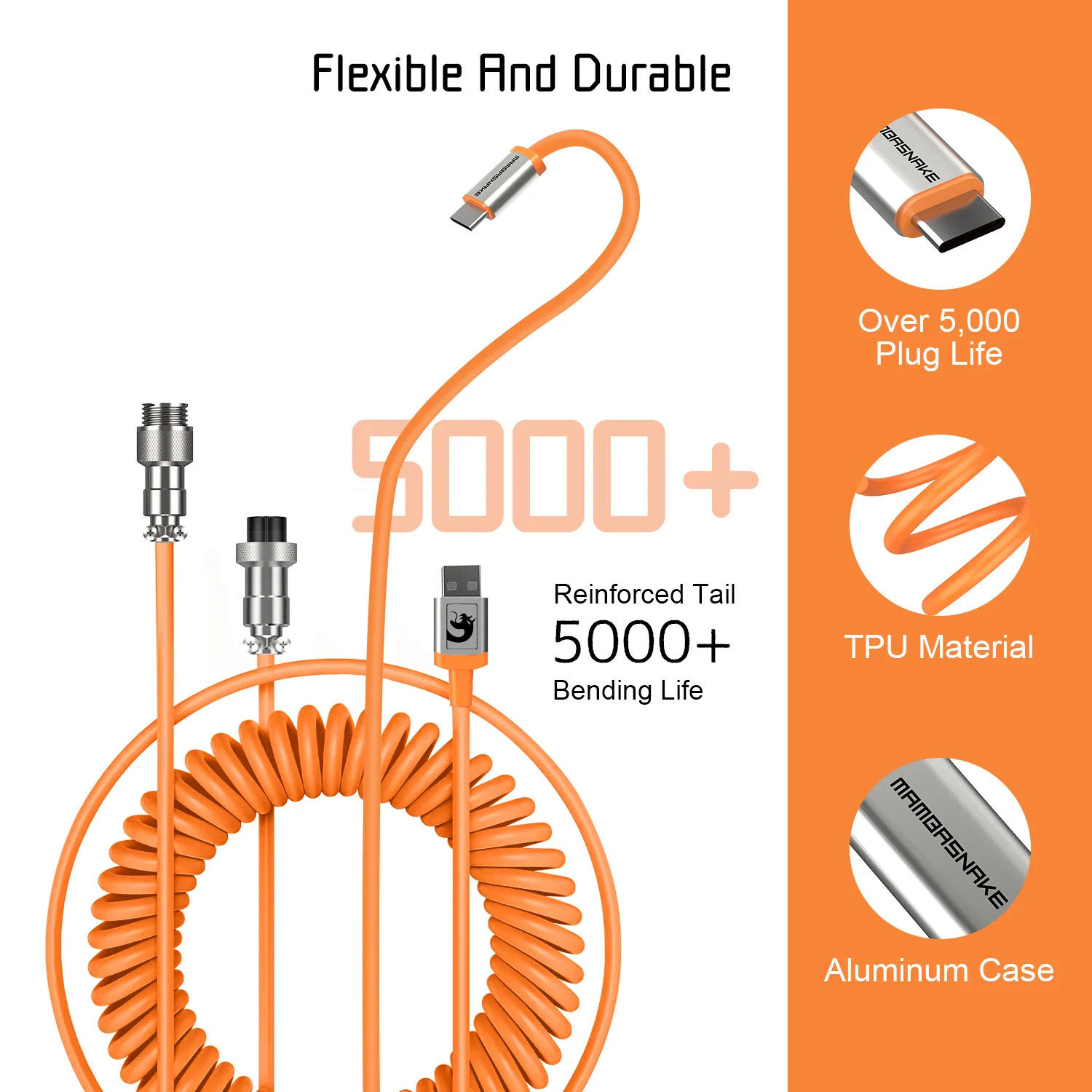 ATTACK SHARK x MAMBASNAKE C01 Coiled Cable - Image 17