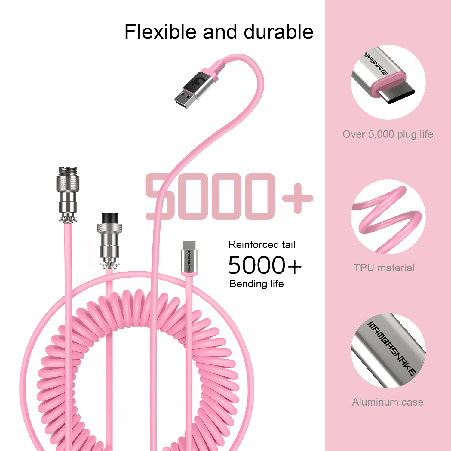 ATTACK SHARK x MAMBASNAKE C01 Coiled Cable - Image 22